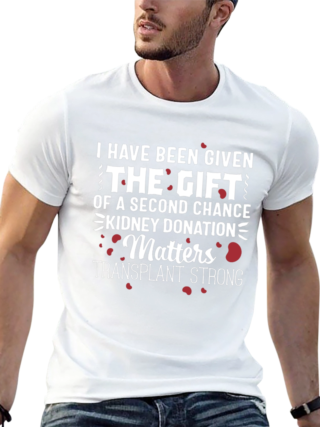 Kidney Donation Awareness T-Shirt - Transplant Strong