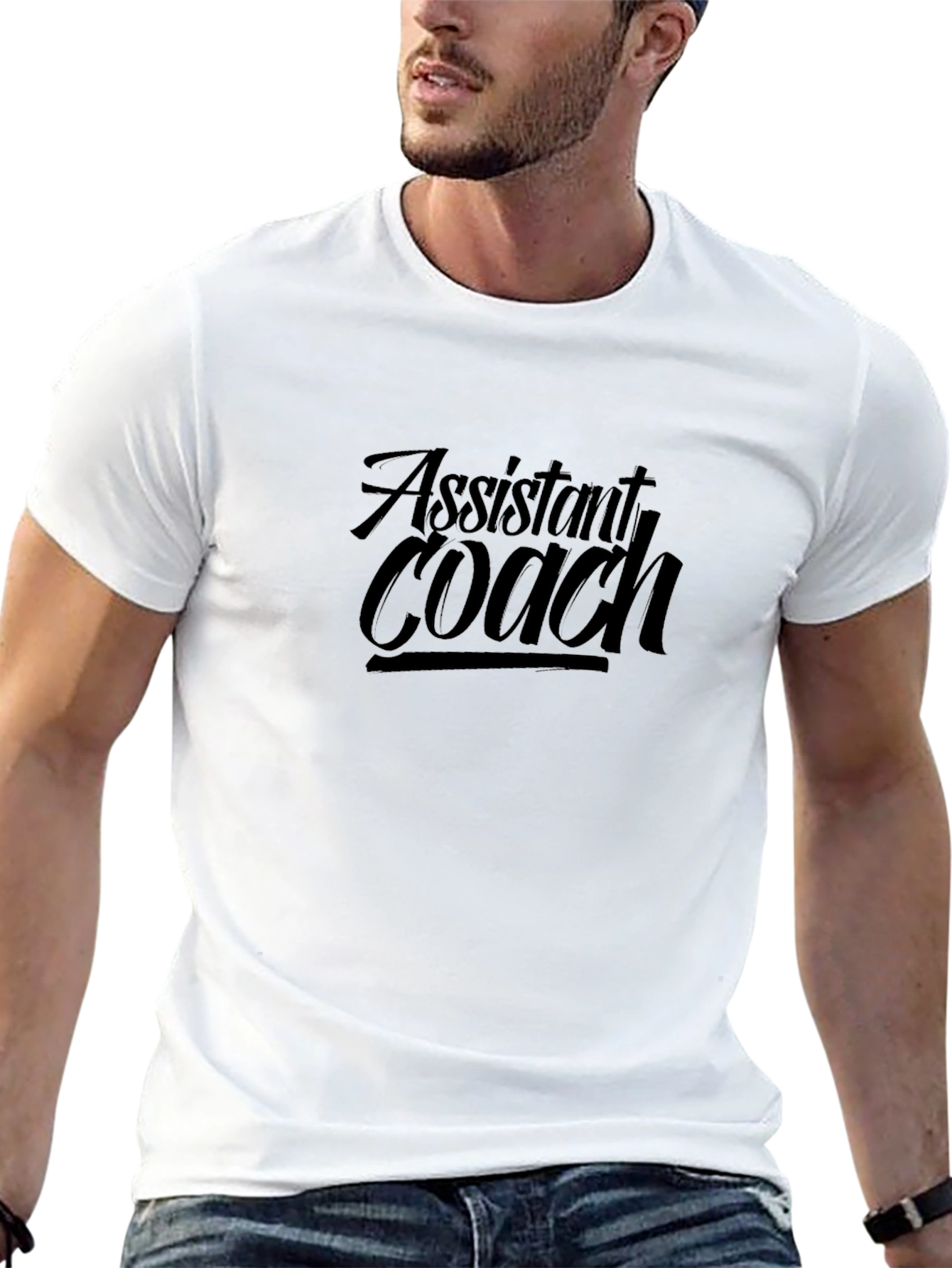 Assistant Coach Black Graphic Tee