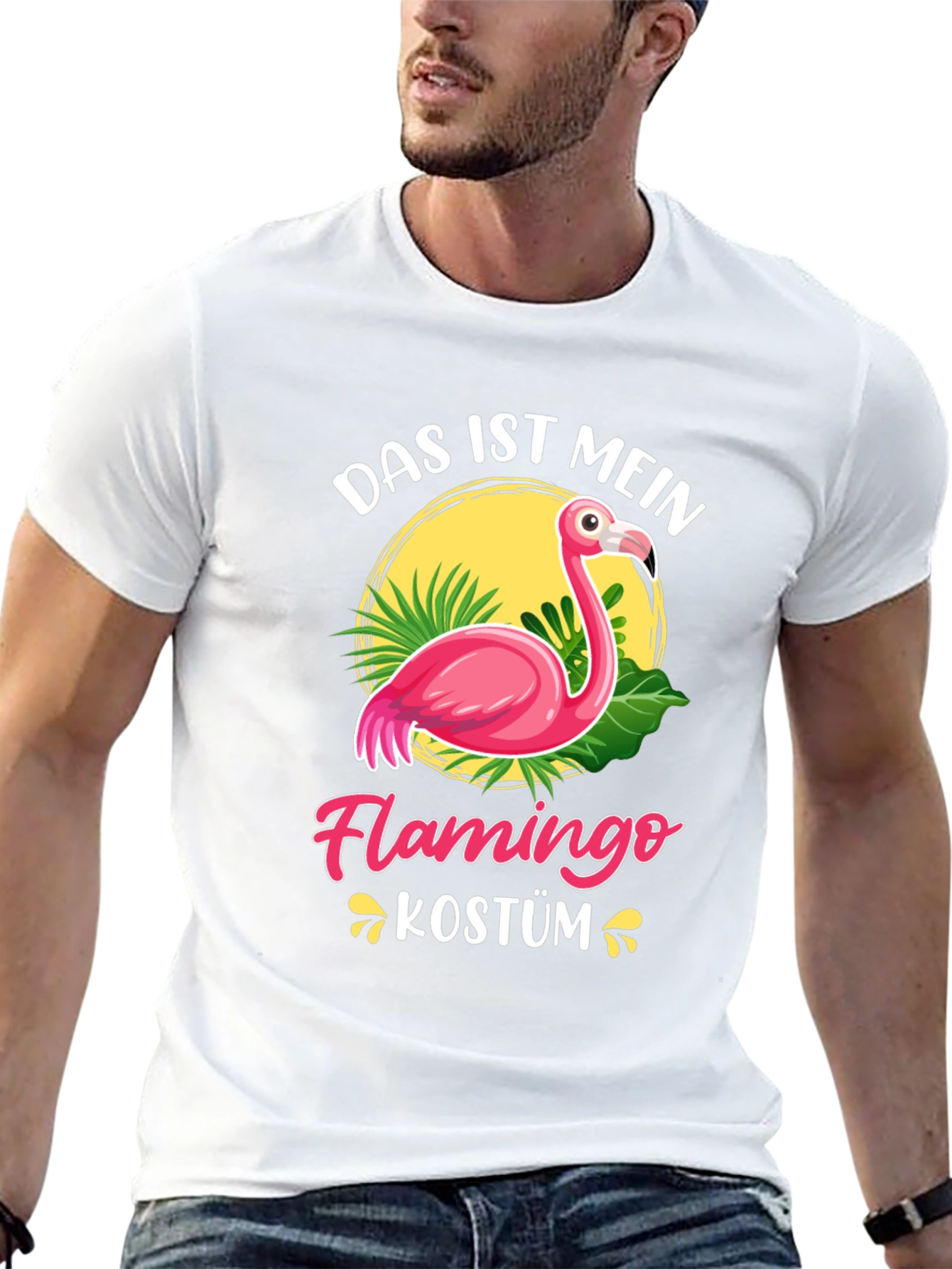 Das Ist Mein Flamingo Kostüm Graphic Tee