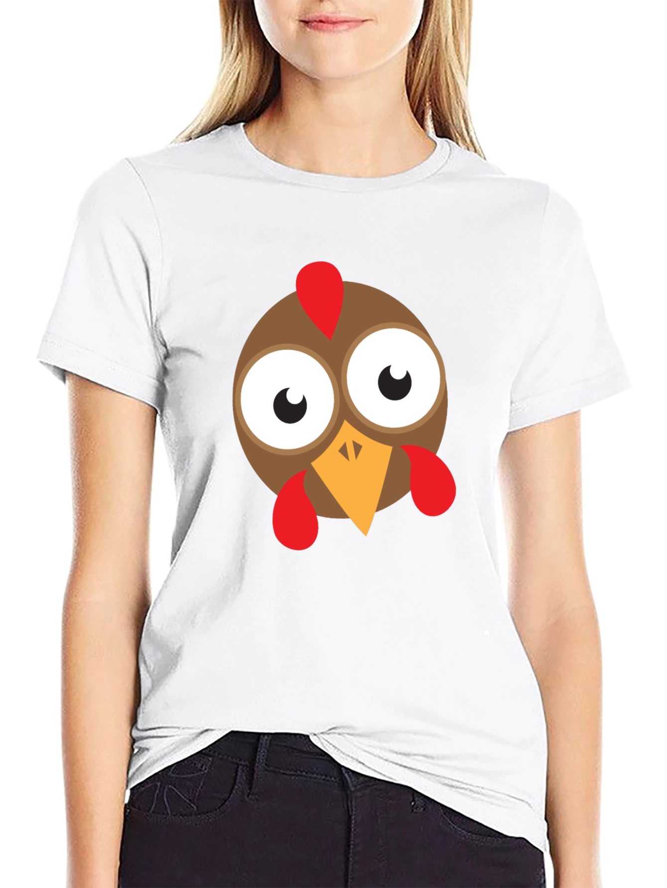 Funny Cartoon Turkey Thanksgiving T-Shirt