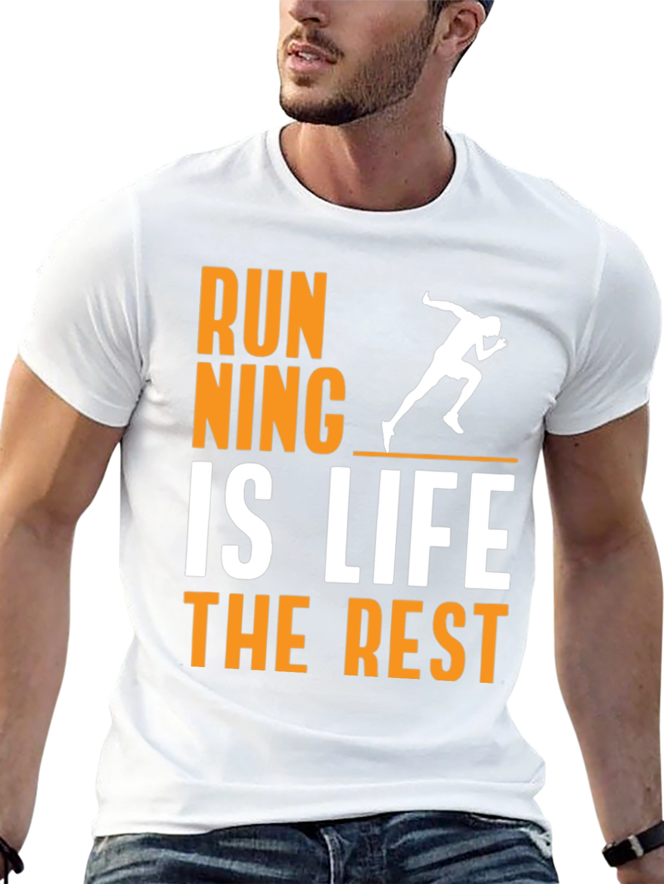 Running Is Life Mens Graphic Tee