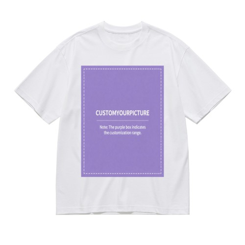 Custom Double?Sided Printed Short Sleeve T?Shirt | Personalized Front & Back Tee, Single Unit
