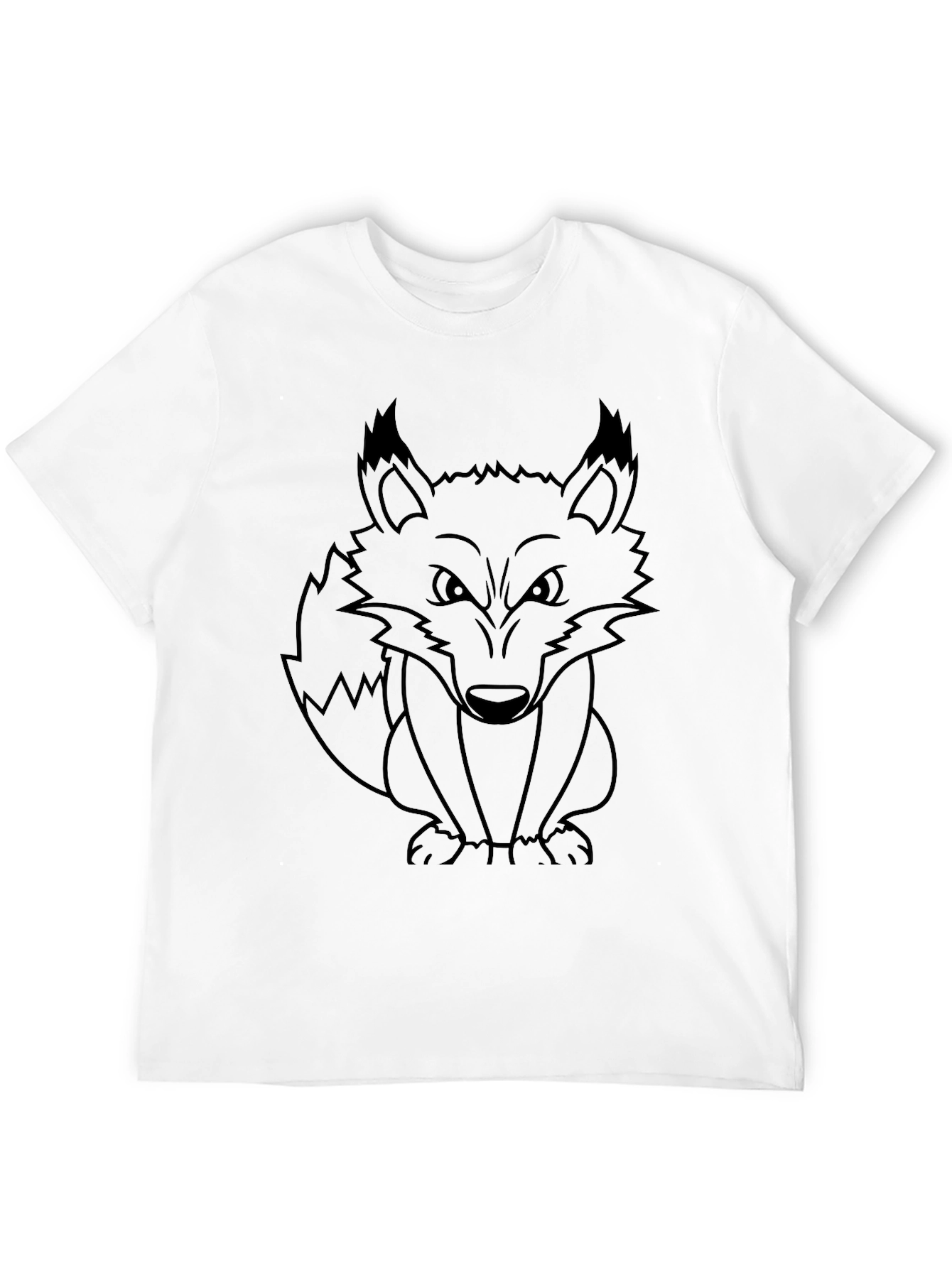 Fox Graphic Print Crew Neck T-Shirt