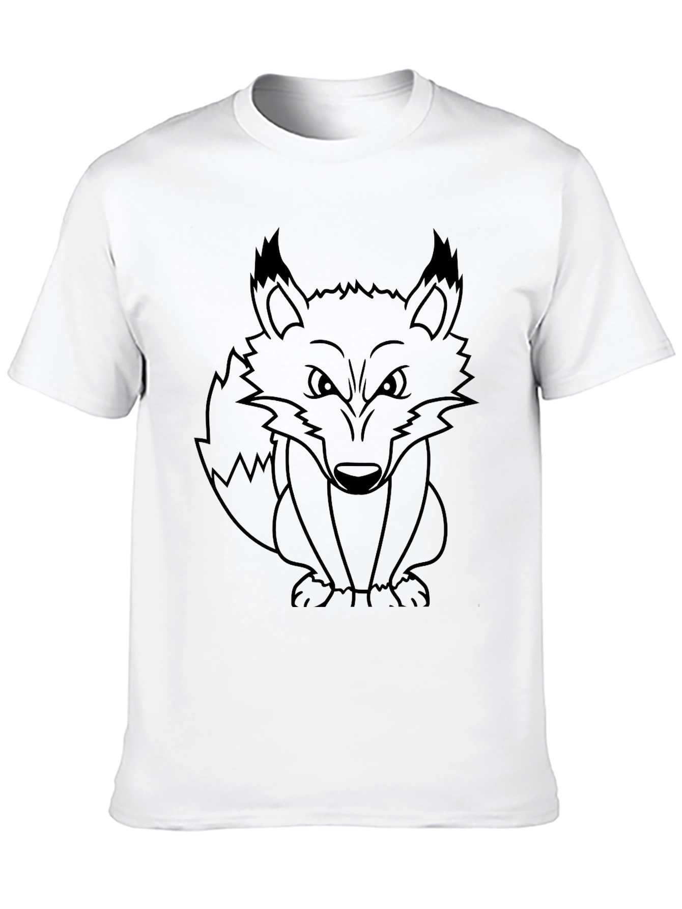 Fox Graphic Print Crew Neck T-Shirt