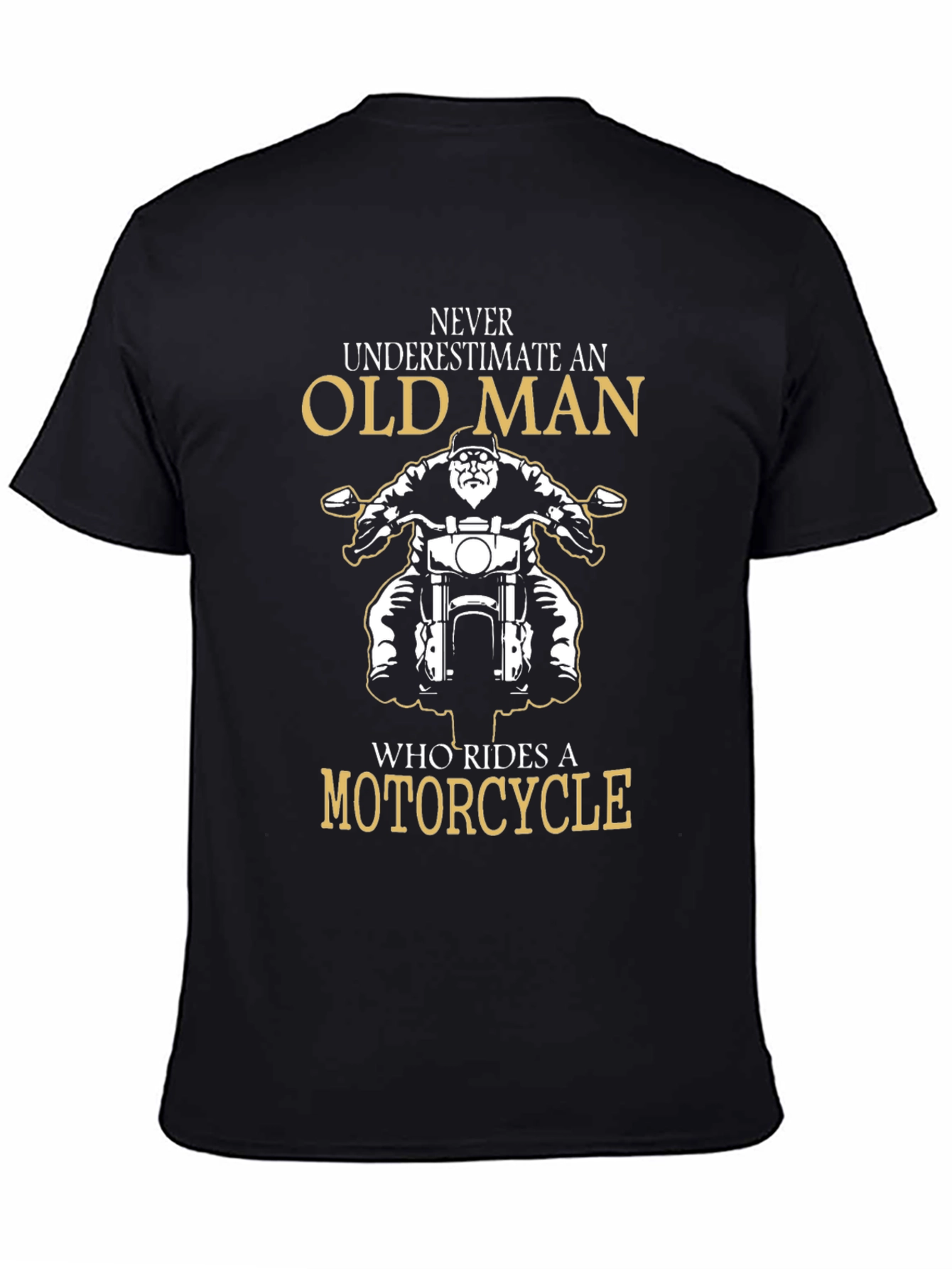 Old Man Motorcycle T-Shirt