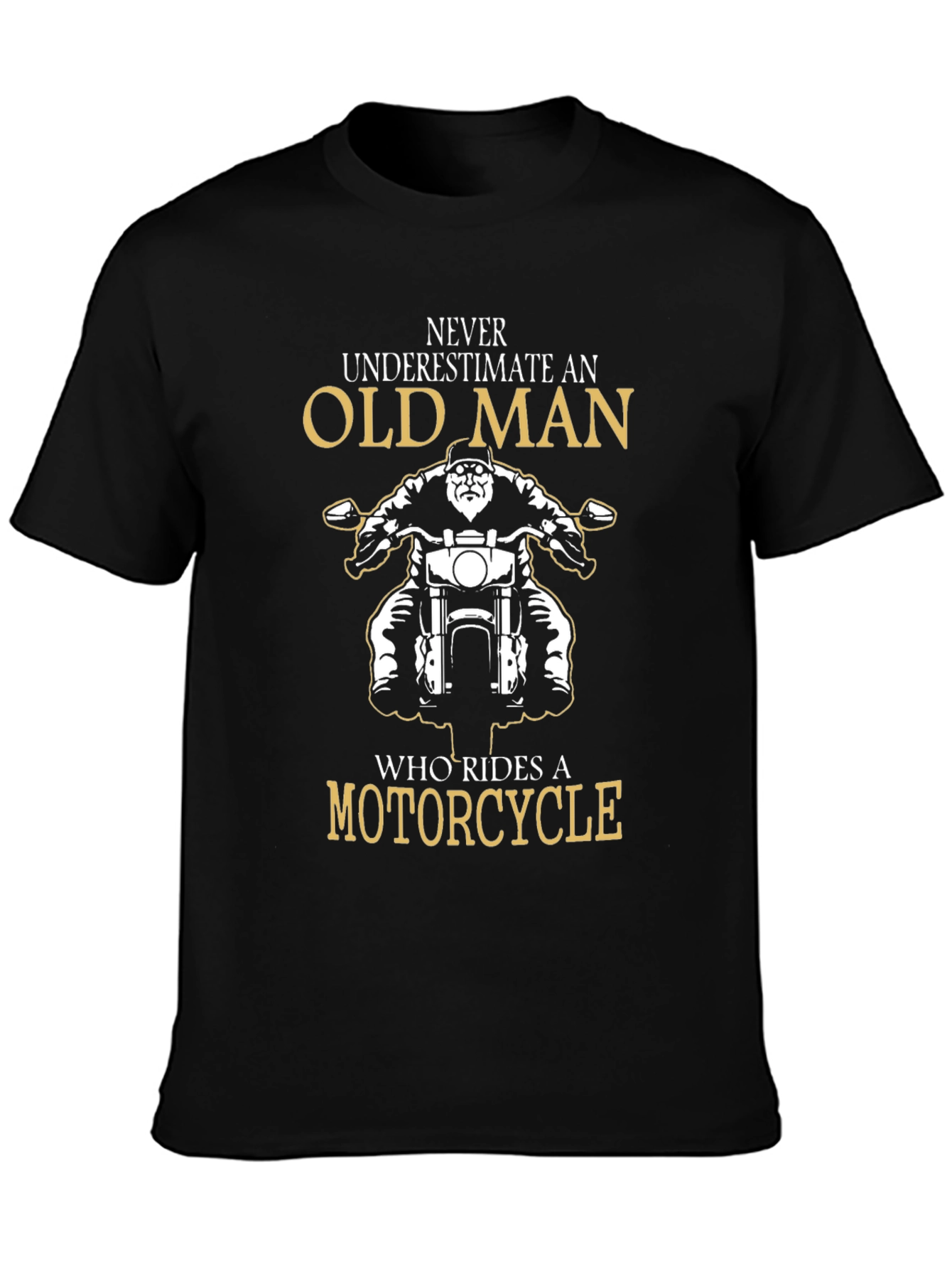 Old Man Motorcycle T-Shirt