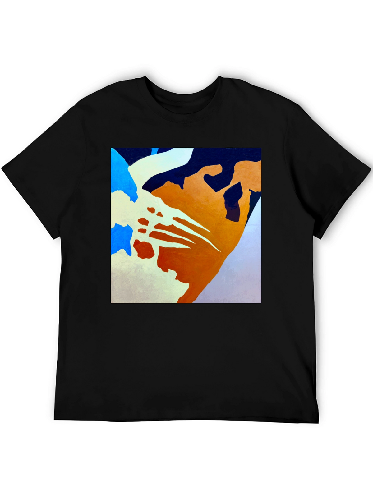 Abstract Art Graphic Tee - Modern Casual Shirt