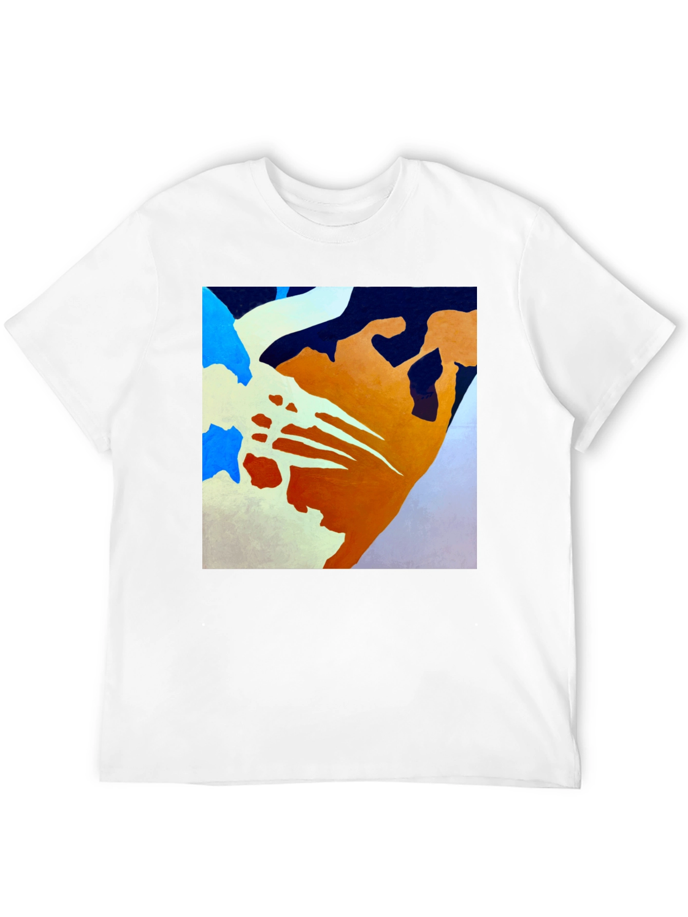 Abstract Art Graphic Tee - Modern Casual Shirt