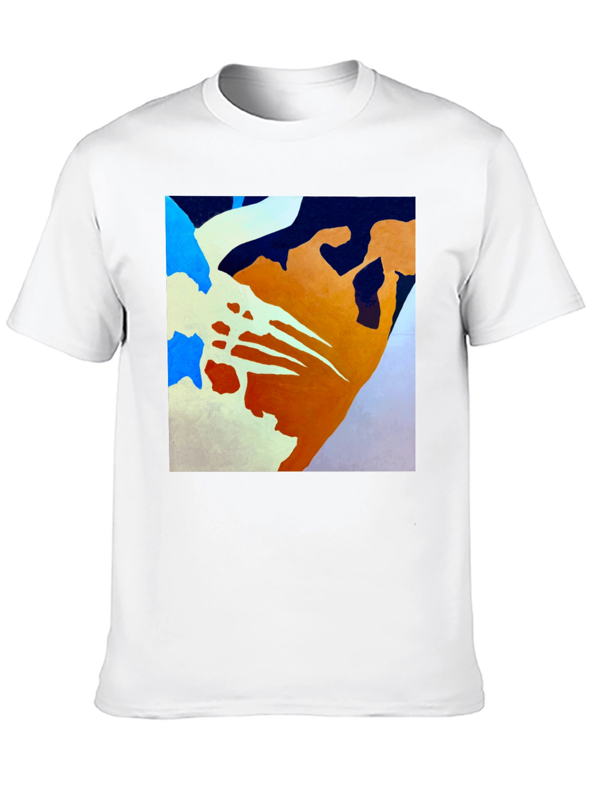 Abstract Art Graphic Tee - Modern Casual Shirt