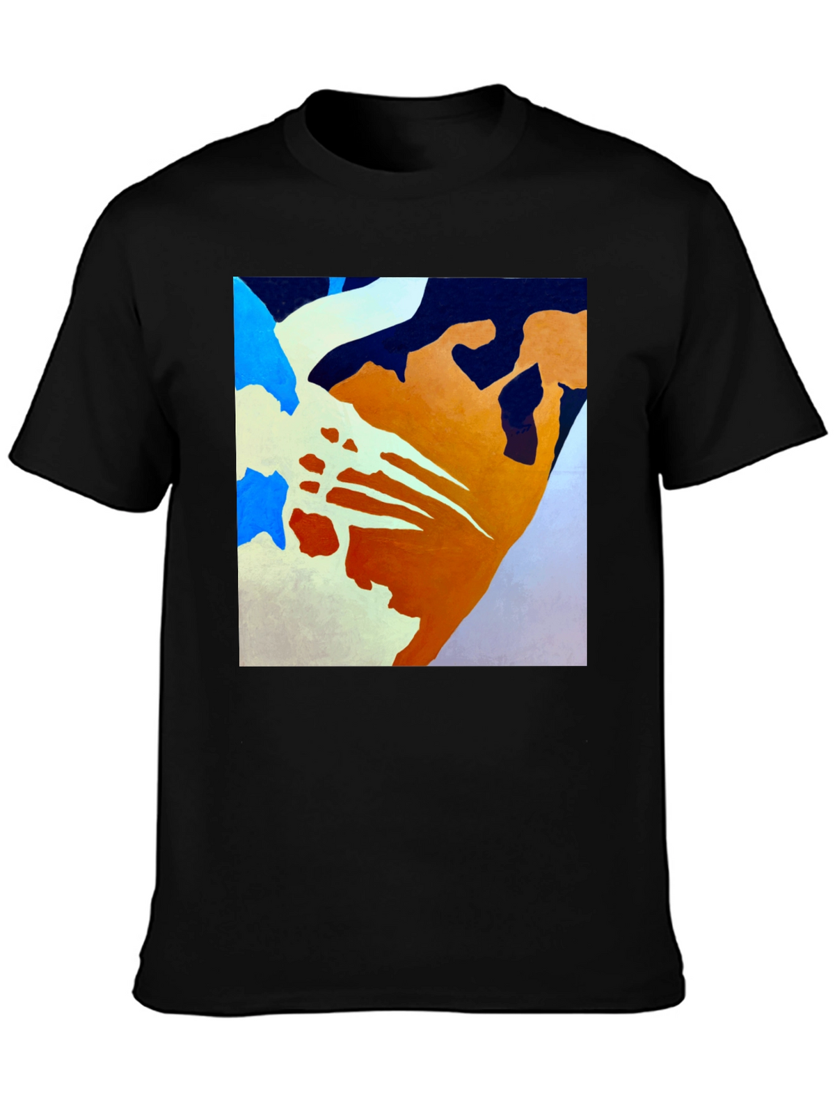 Abstract Art Graphic Tee - Modern Casual Shirt