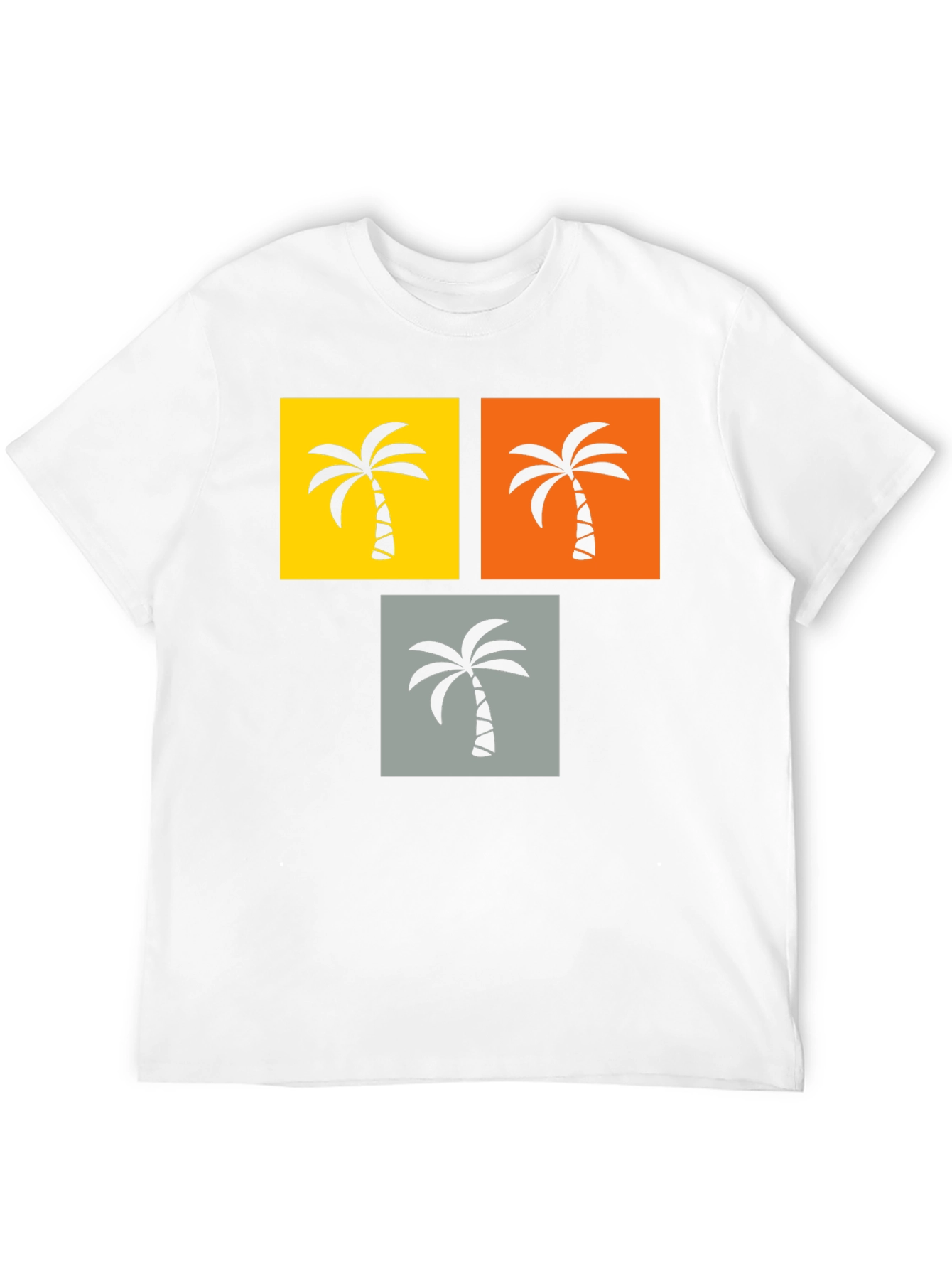 Tropical Palm Tree Graphic Tee - Black