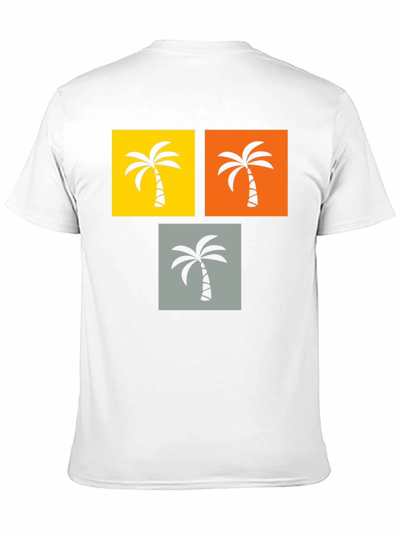 Tropical Palm Tree Graphic Tee - Black