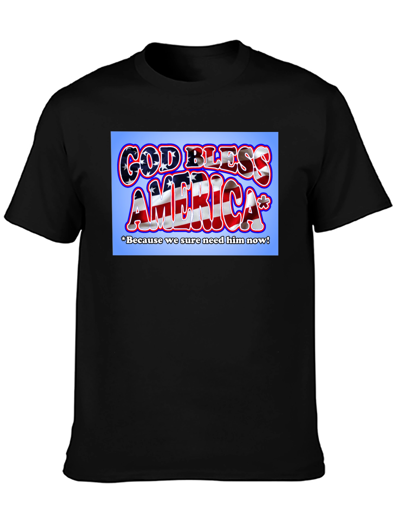God Bless America Patriotic Graphic Tee