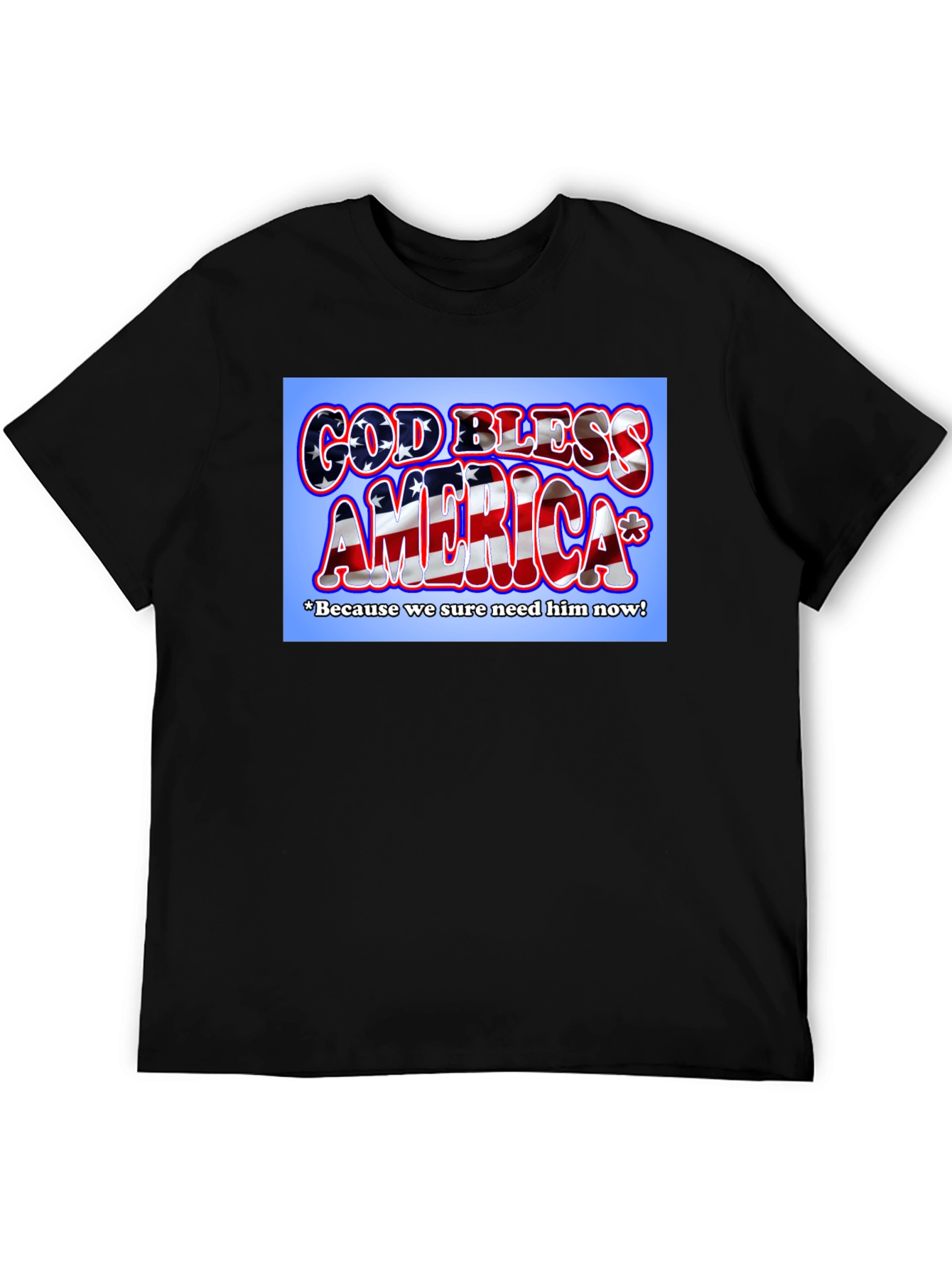 God Bless America Patriotic Graphic Tee