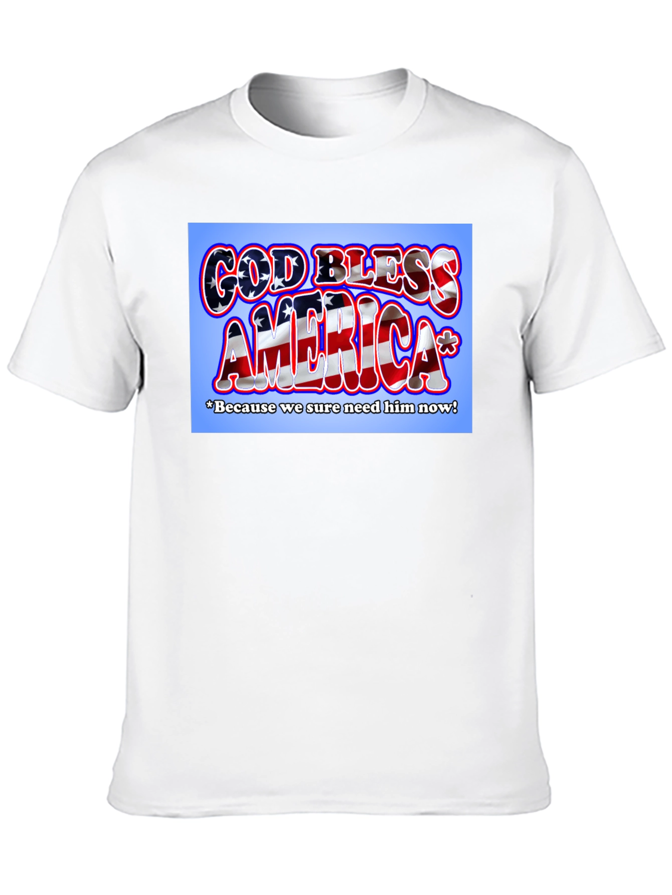 God Bless America Patriotic Graphic Tee