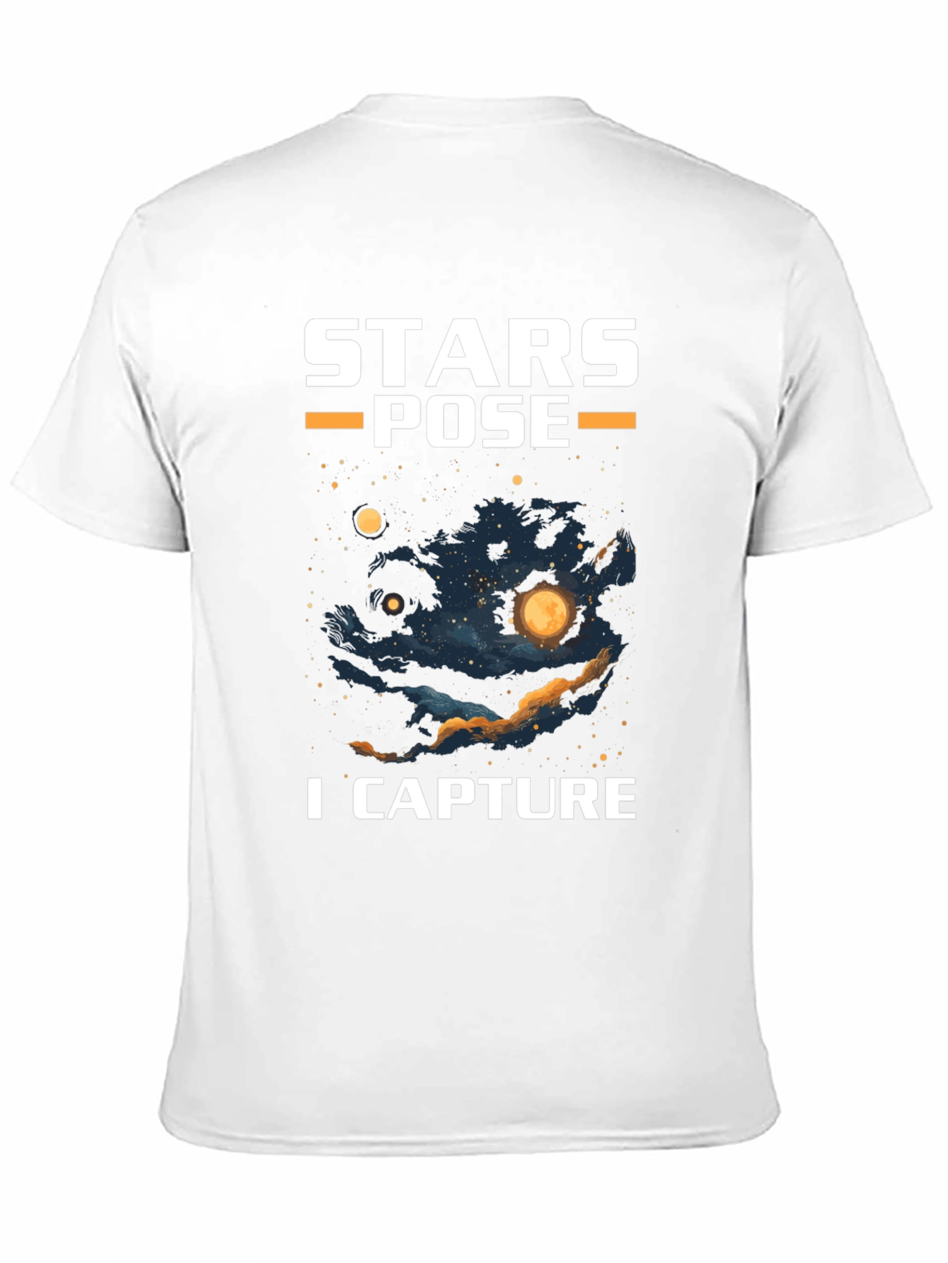 Stars Pose I Capture Graphic T-Shirt - Celestial Design