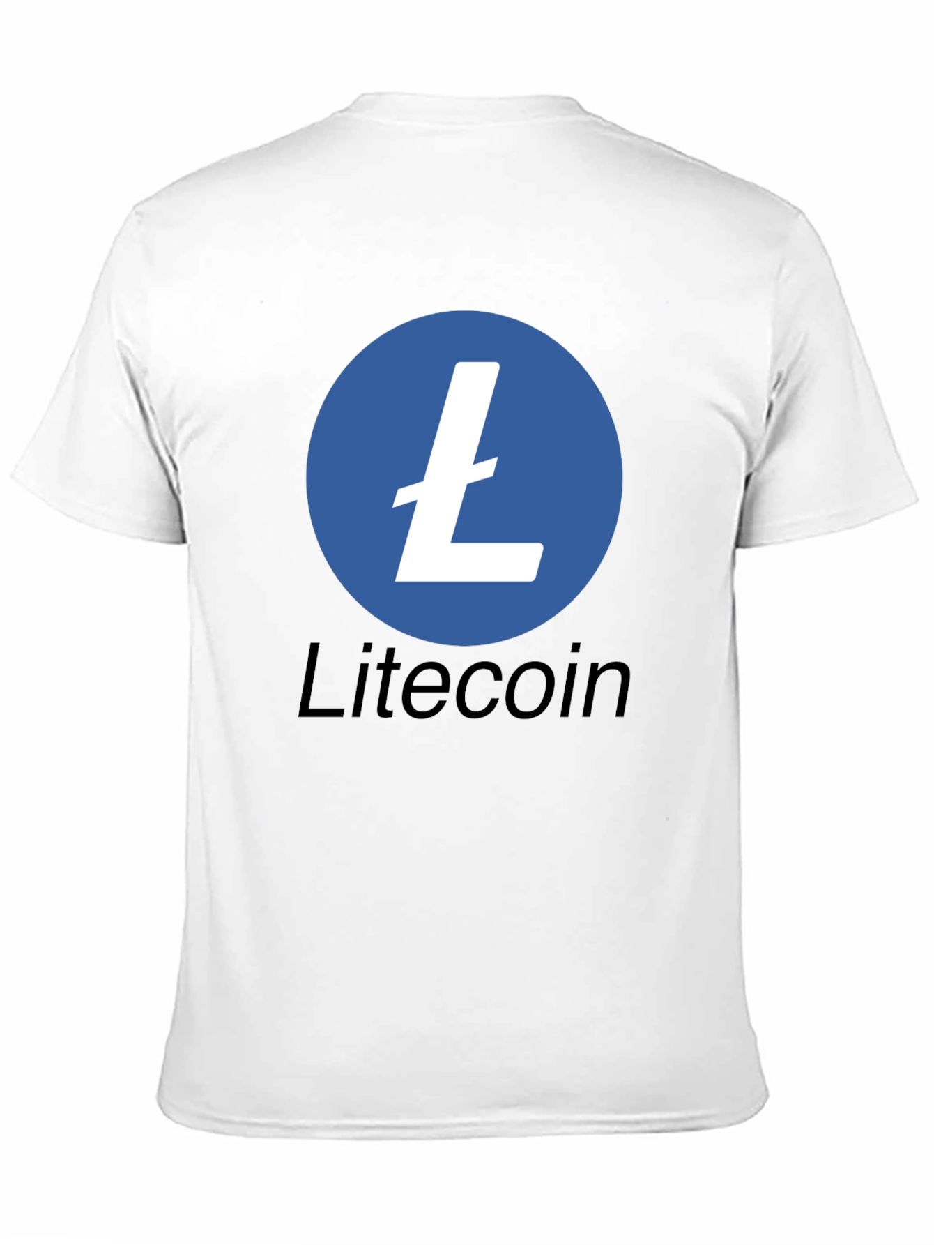 Litecoin Crypto Logo Black T-Shirt