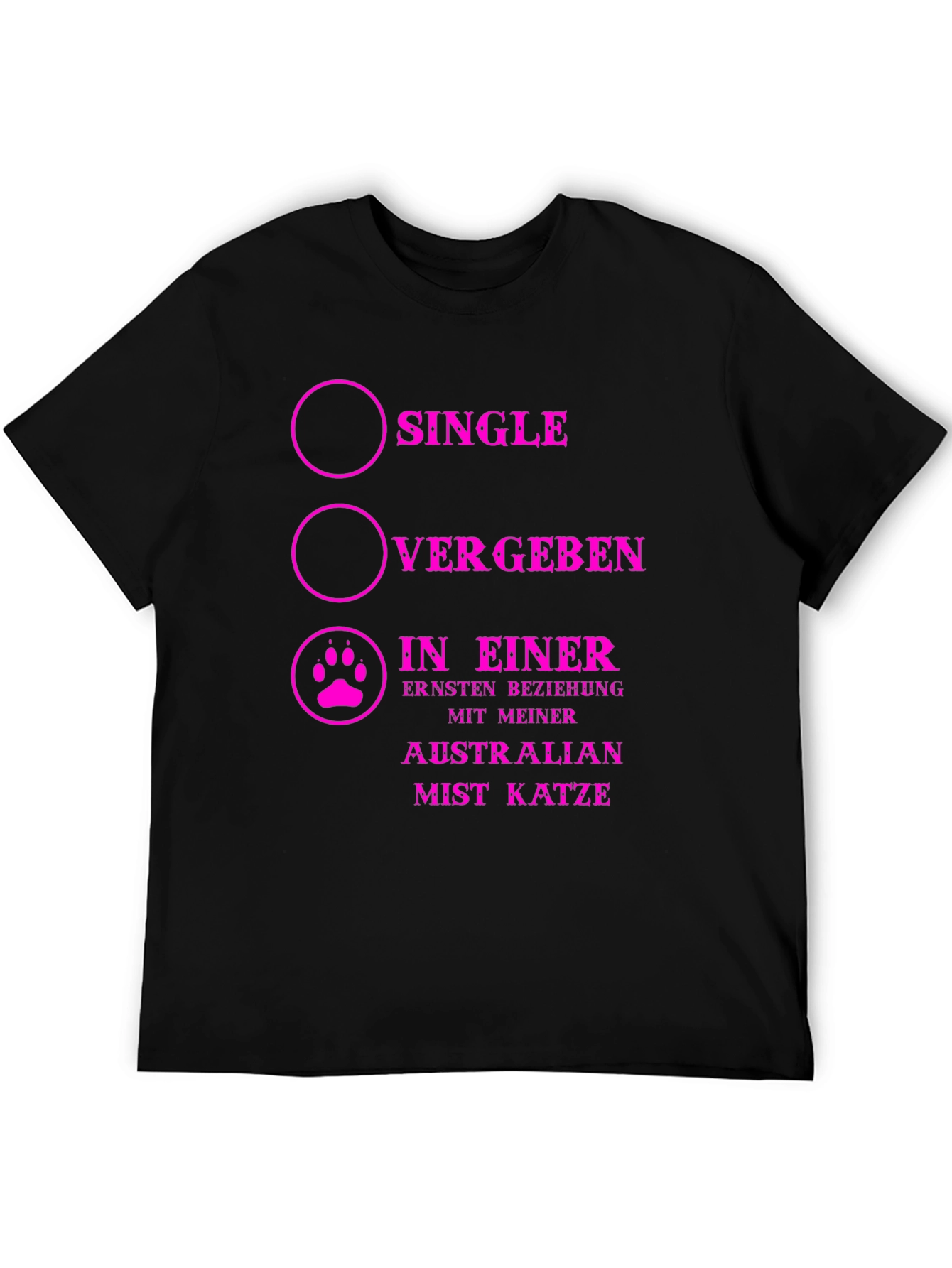 Single Taken Cat Lover T-Shirt