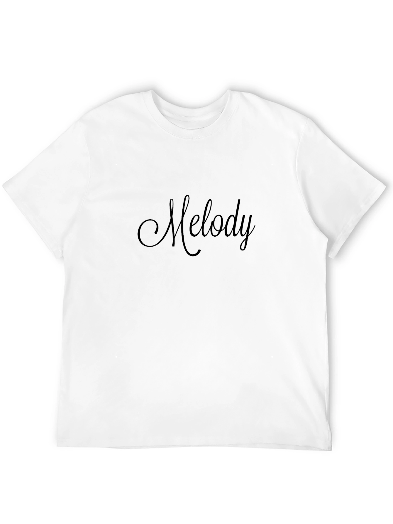 Melody Script Black T-Shirt
