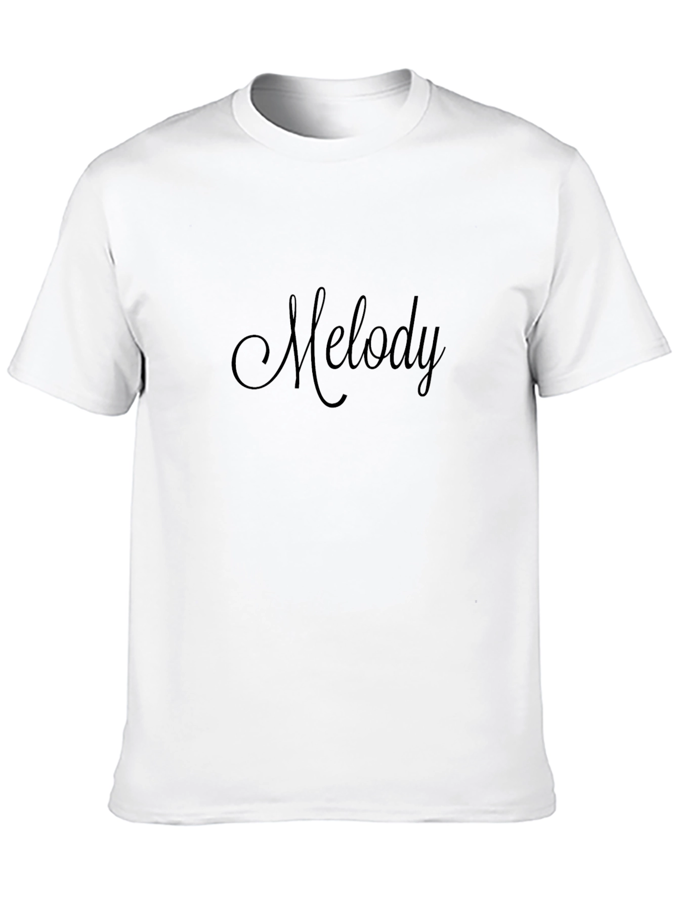 Melody Script Black T-Shirt