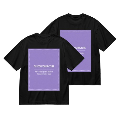 Custom Double?Sided Printed Short Sleeve T?Shirt | Personalized Front & Back Tee, Single Unit