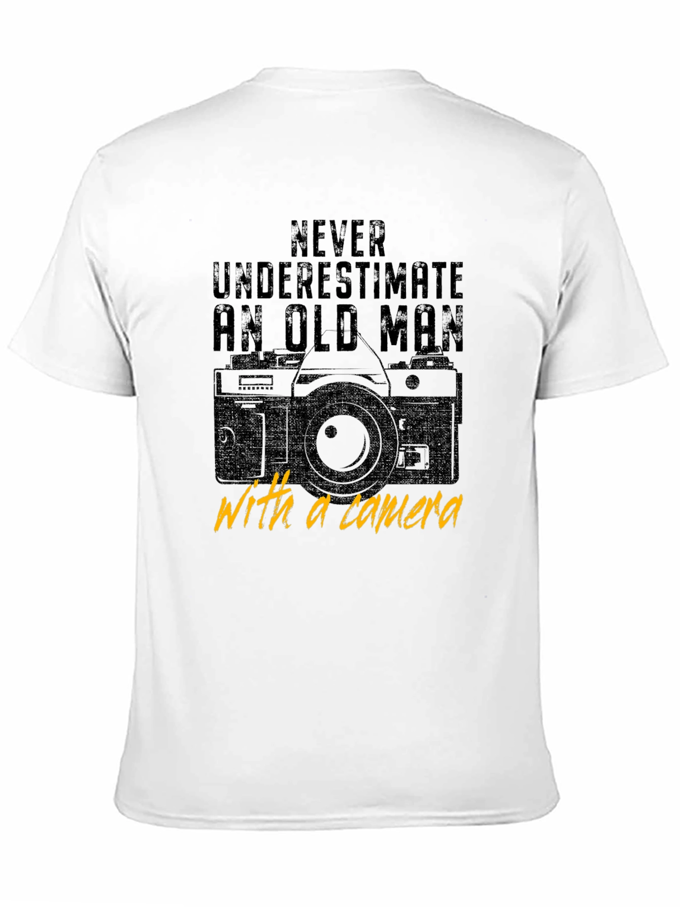 Never Underestimate an Old Man with a Camera T-Shirt