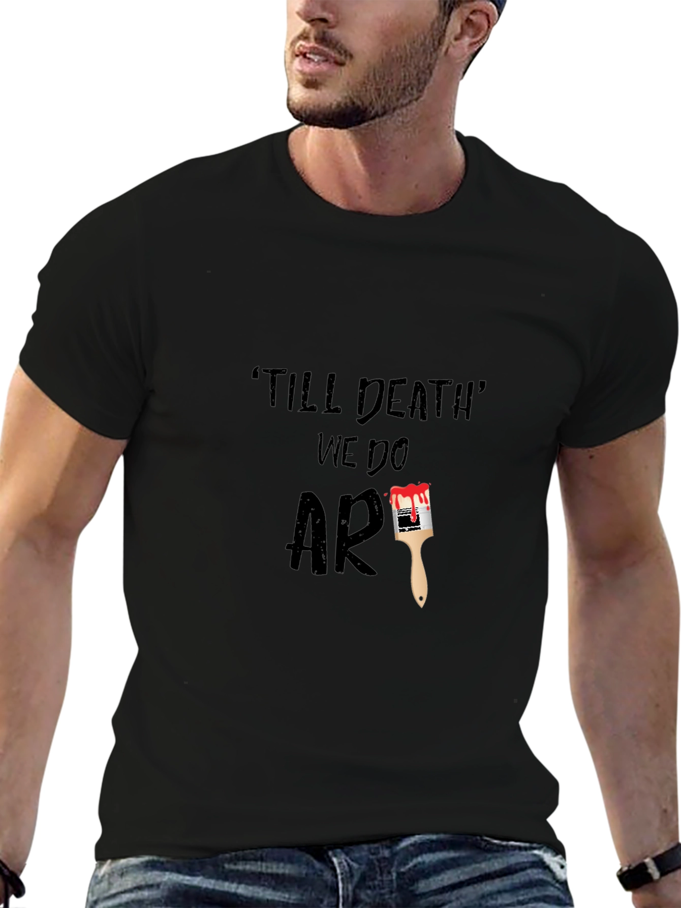 Till Death We Do Art Graphic Tee