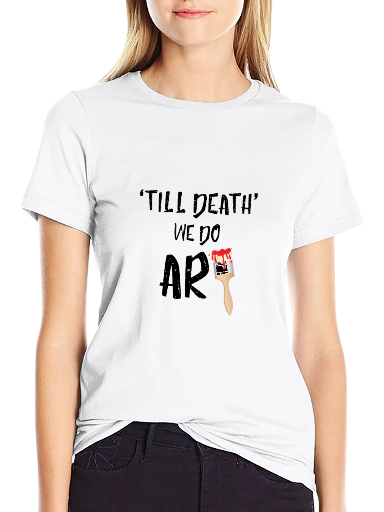 Till Death We Do Art Graphic Tee