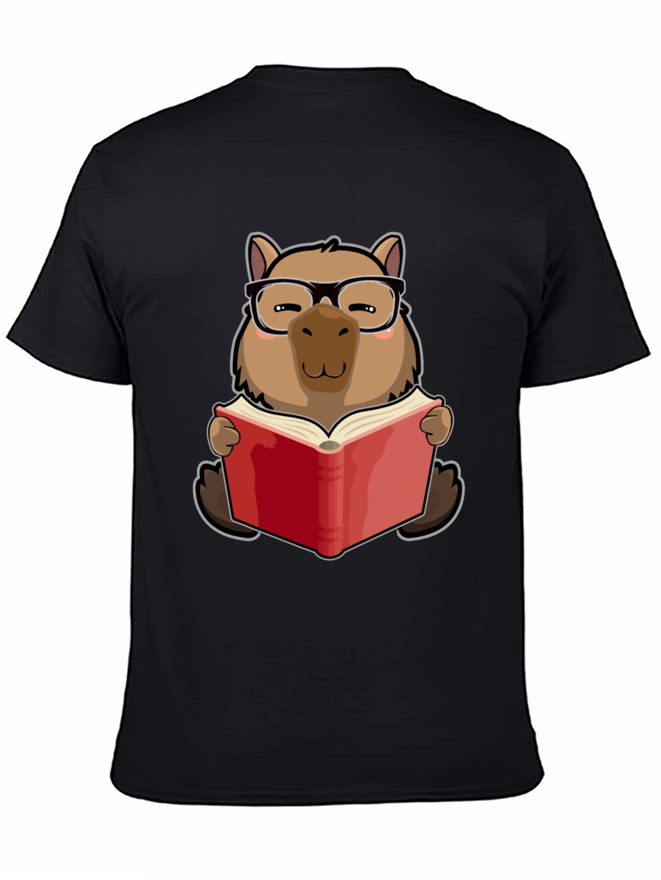 Capybara Reader T-Shirt - Cute Animal Lover Tee