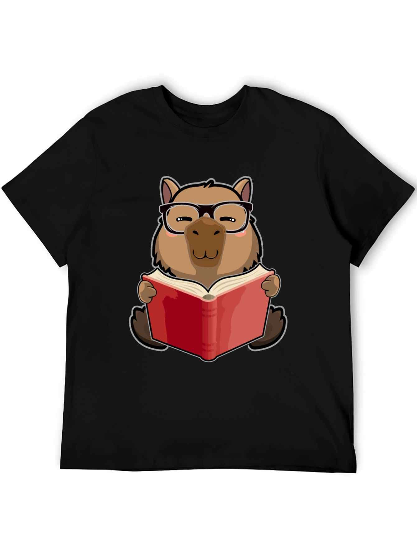 Capybara Reader T-Shirt - Cute Animal Lover Tee