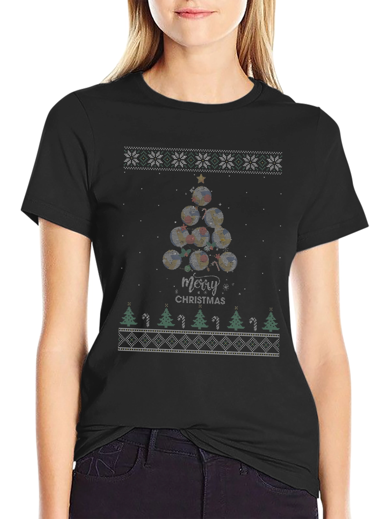 Novelty Christmas Tree Ornament T-Shirt