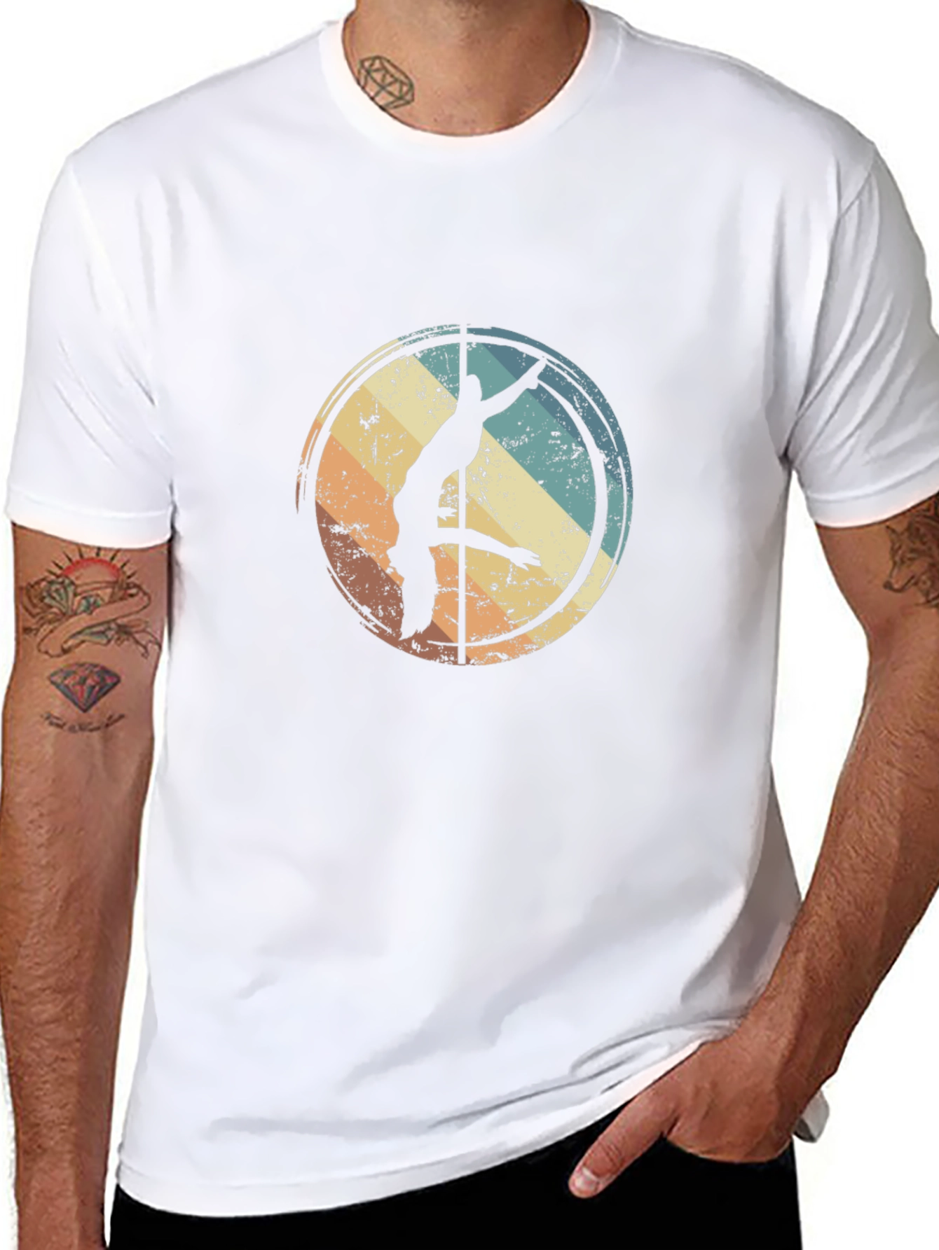 Retro Pole Dancer Graphic Tee
