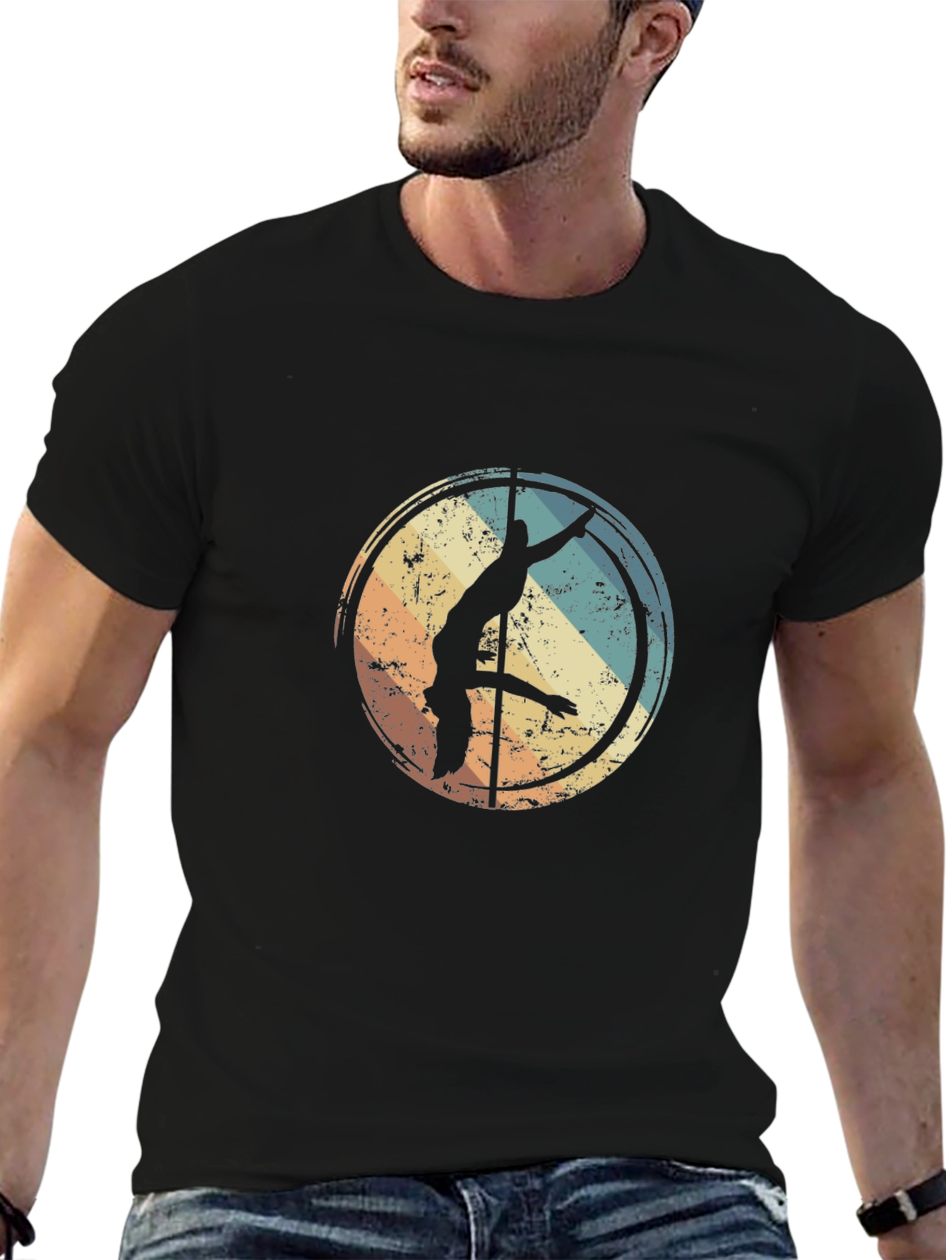 Retro Pole Dancer Graphic Tee