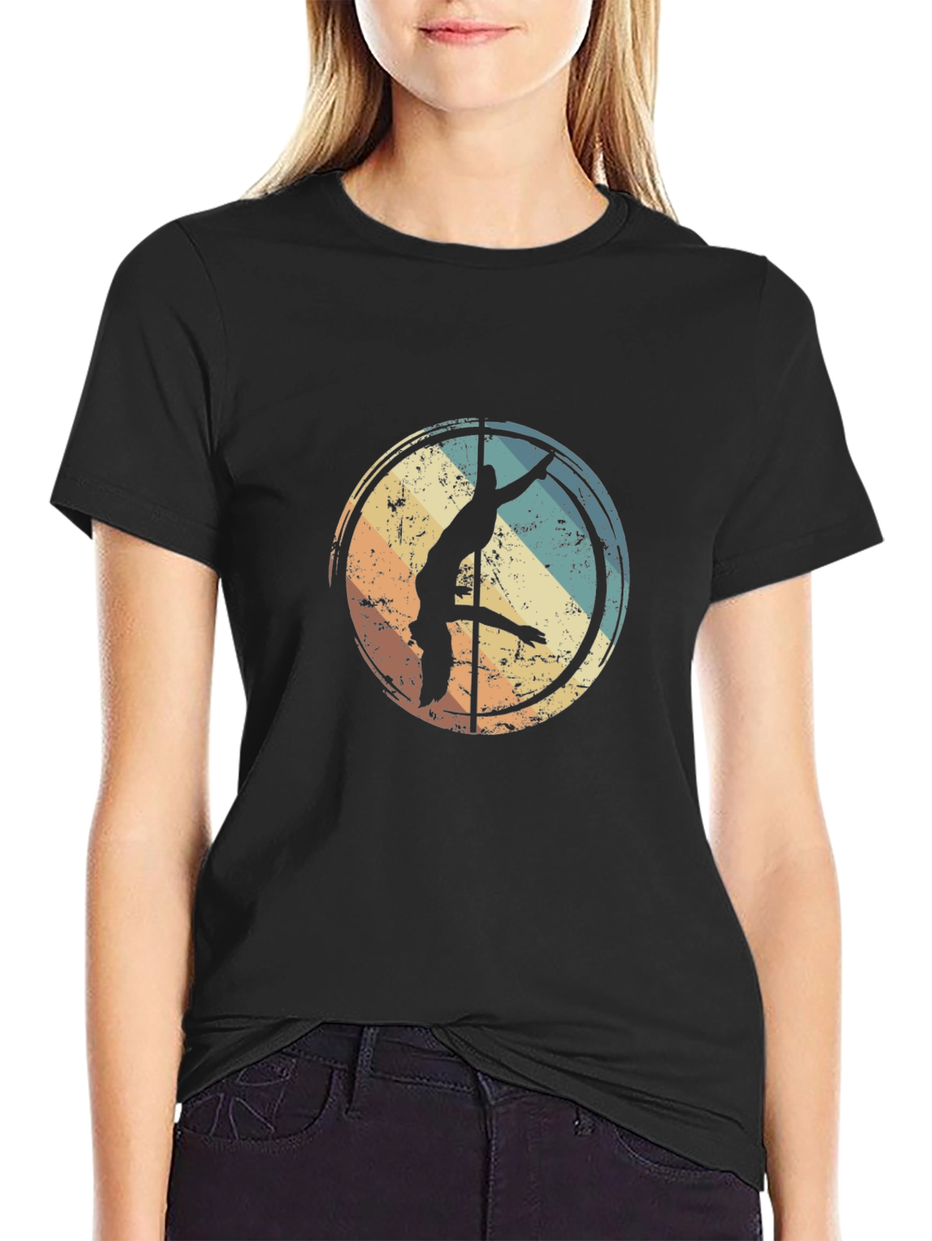 Retro Pole Dancer Graphic Tee
