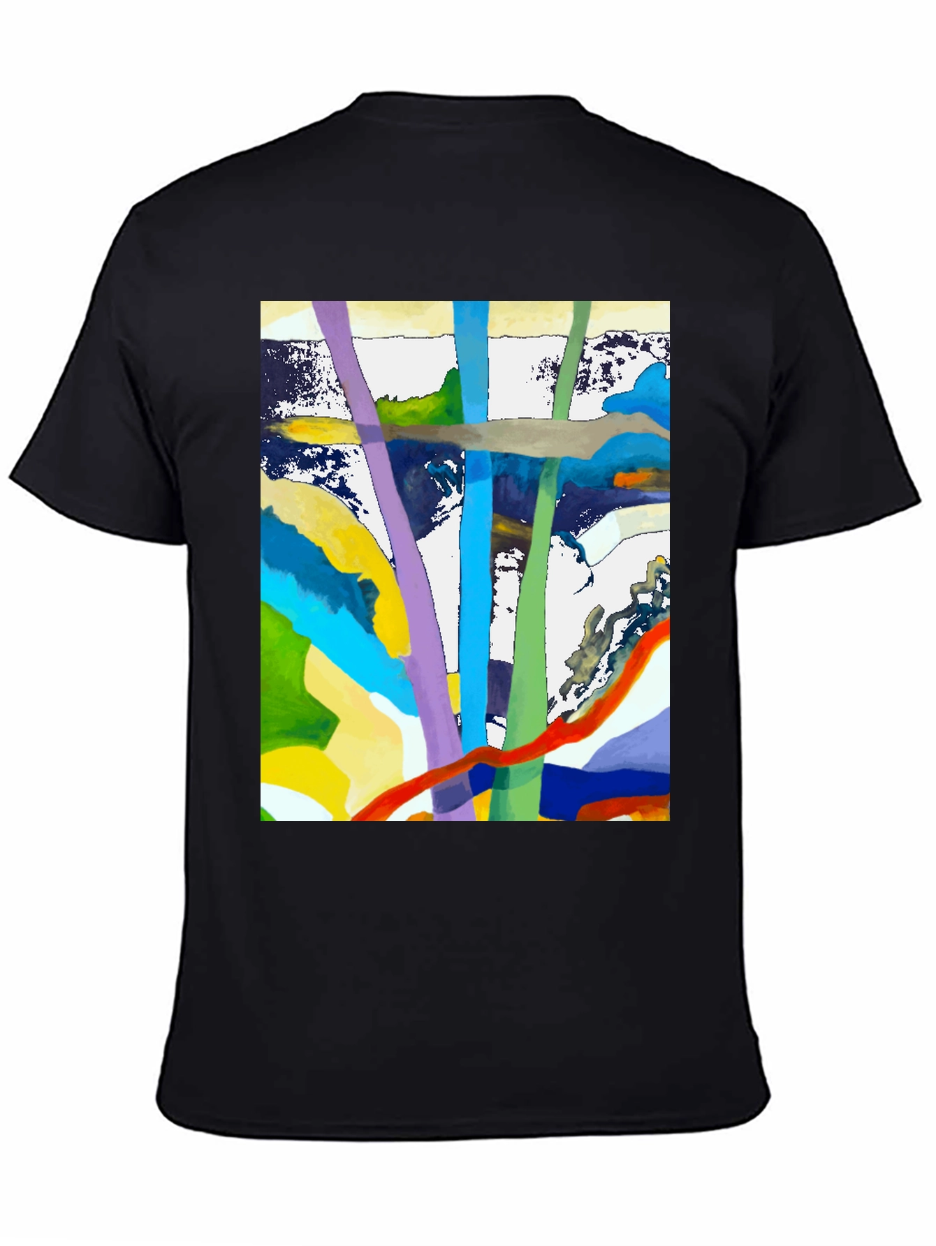 Abstract Art Graphic Tee - Modern Style
