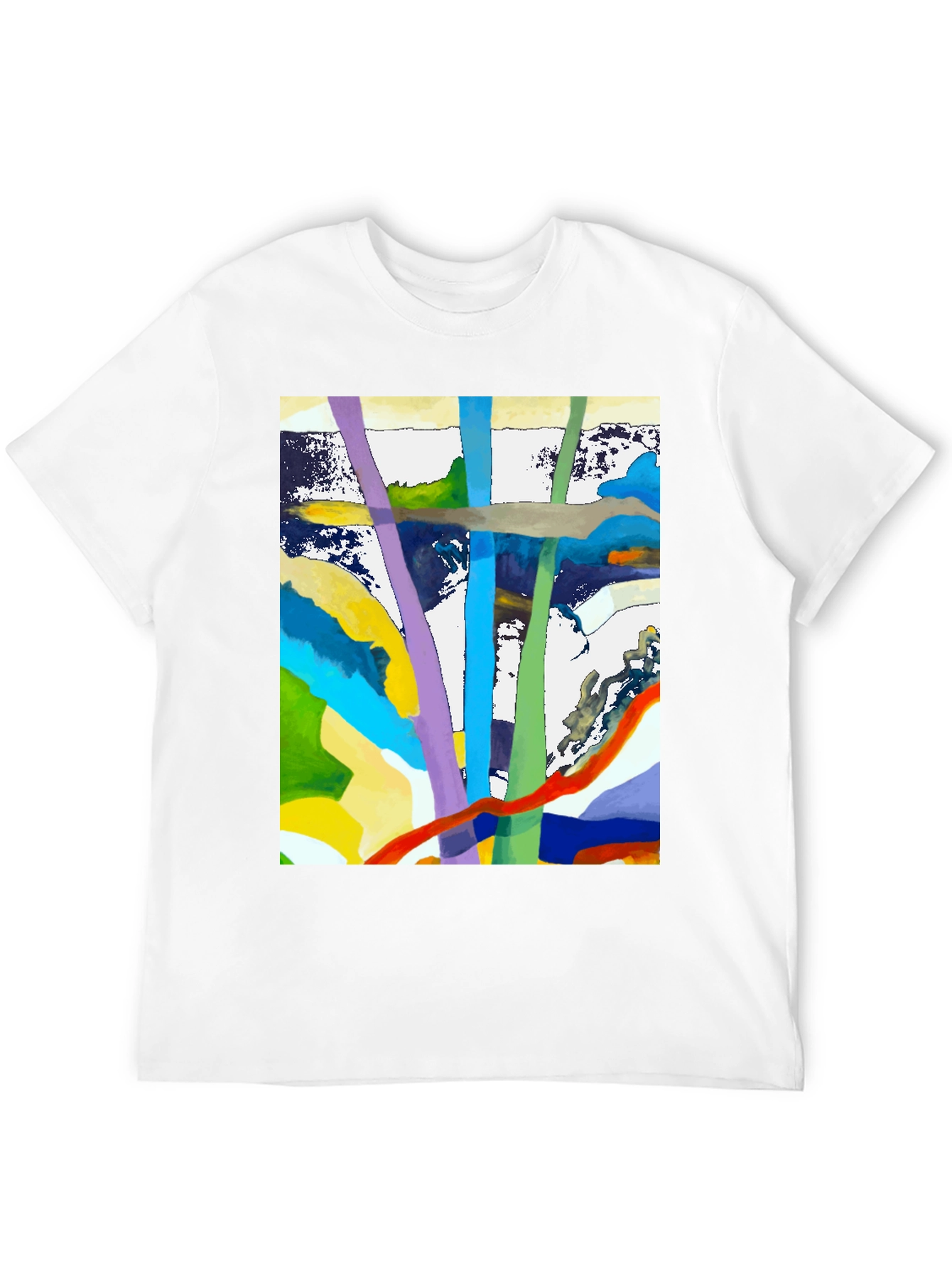 Abstract Art Graphic Tee - Modern Style