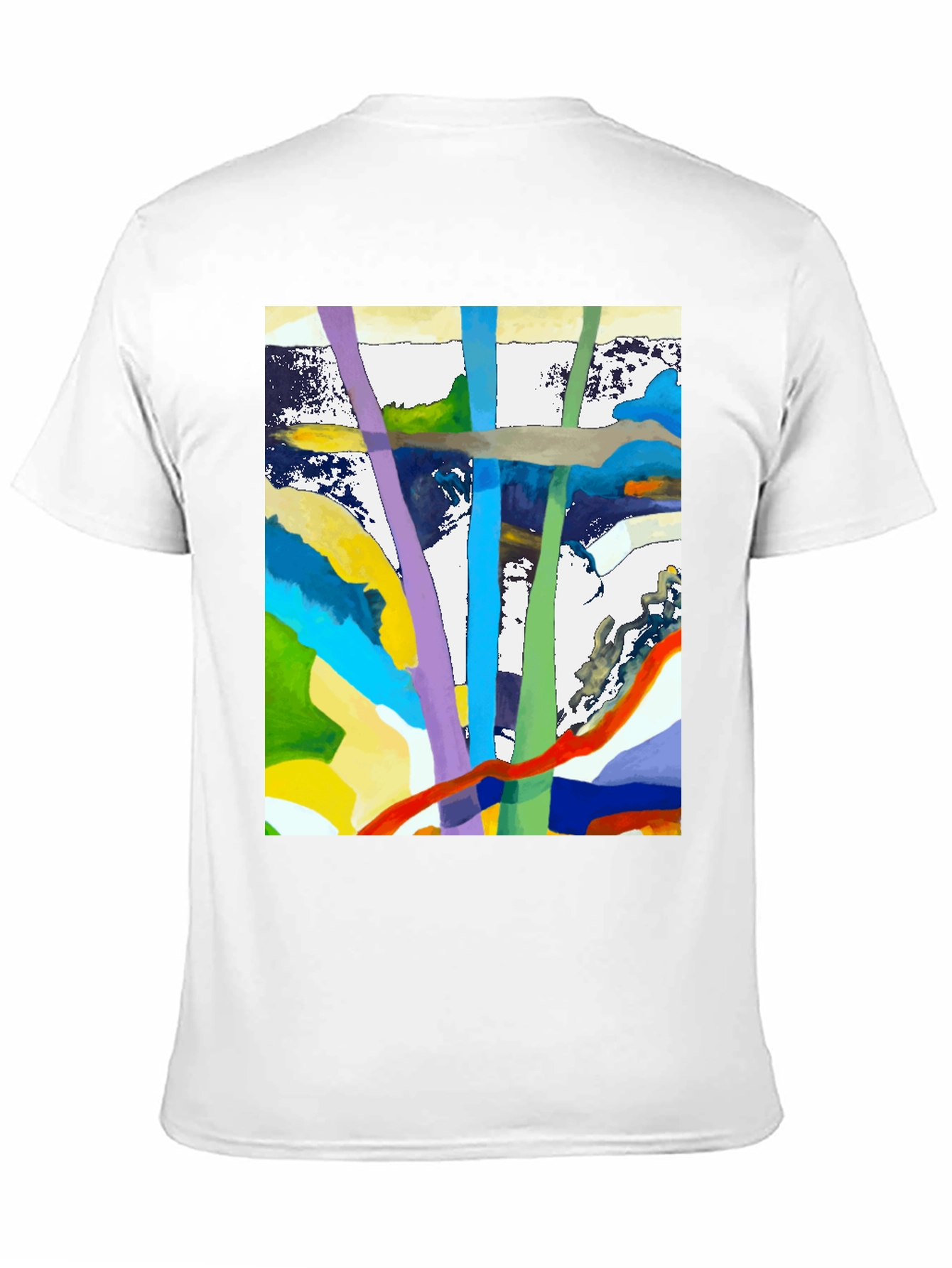Abstract Art Graphic Tee - Modern Style
