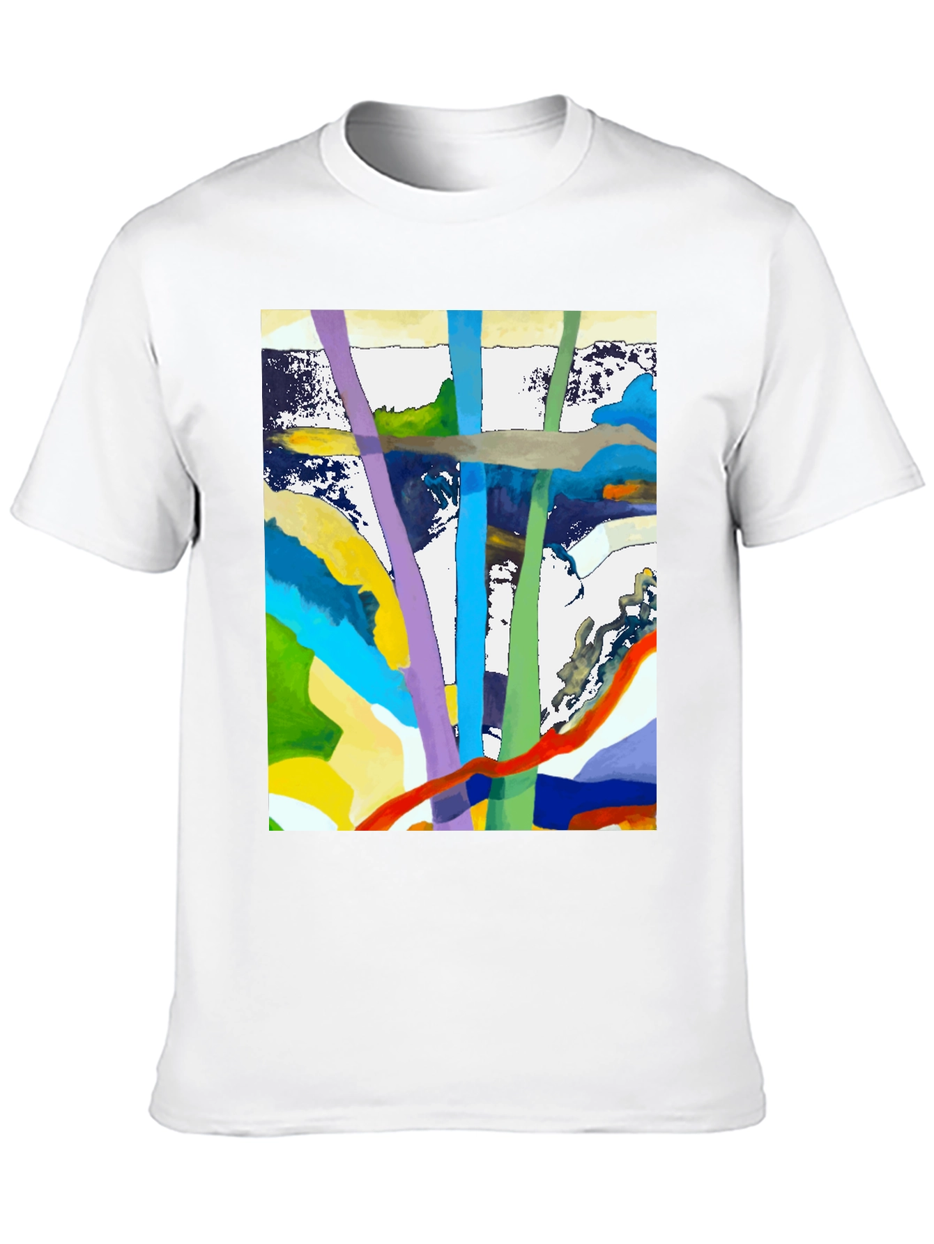 Abstract Art Graphic Tee - Modern Style