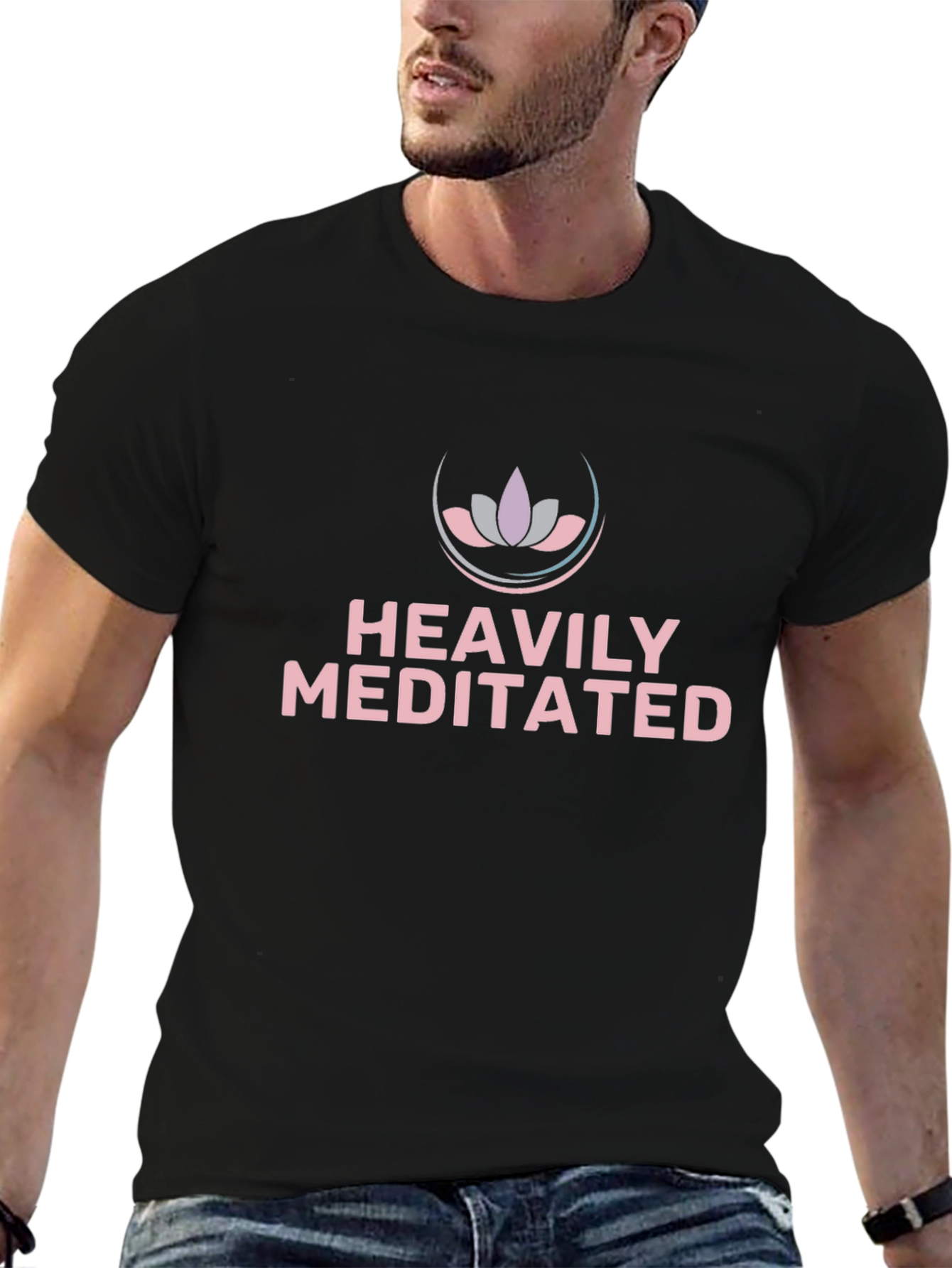 Heavily Meditated Black T-Shirt