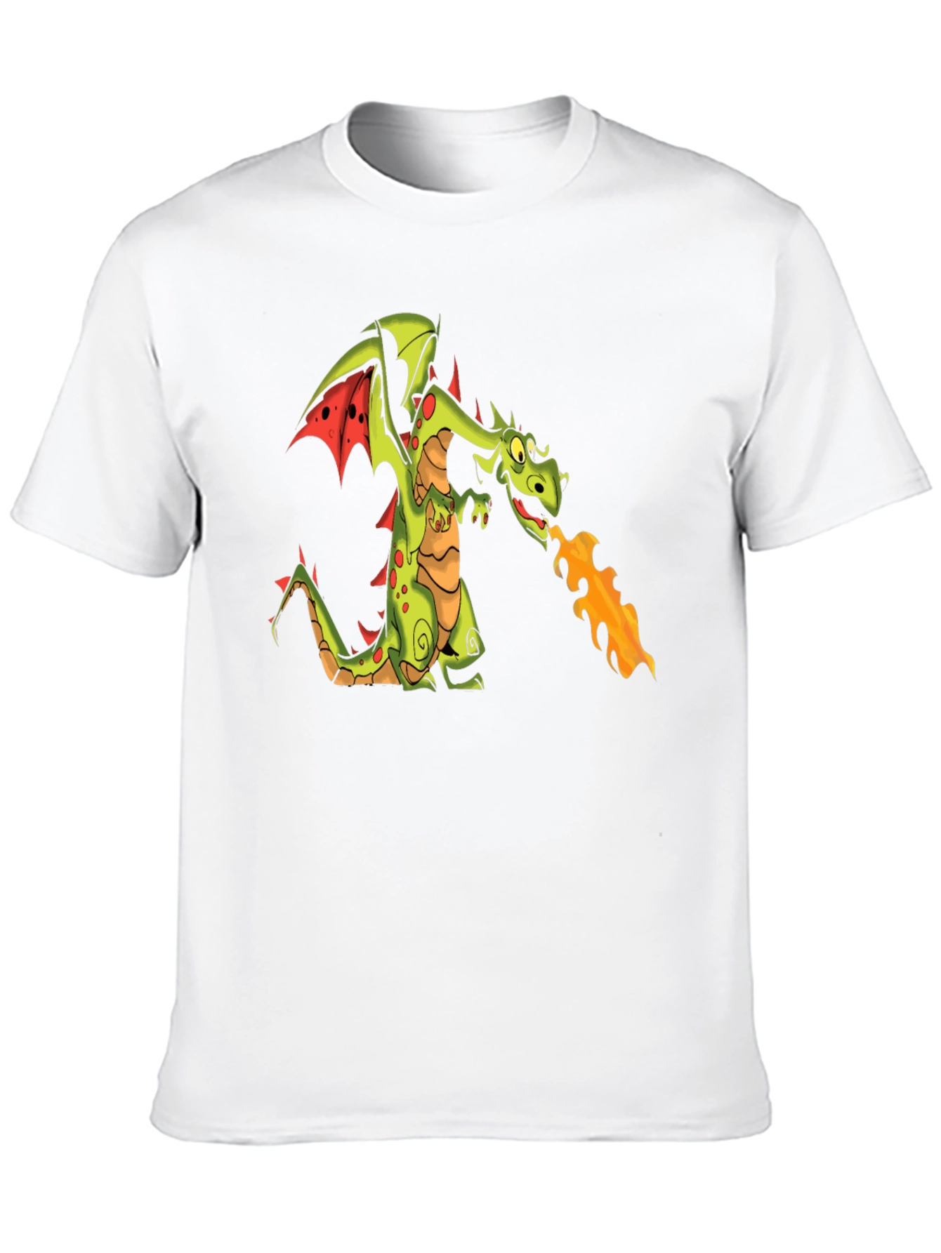 Black T-Shirt with Dragon Graphic