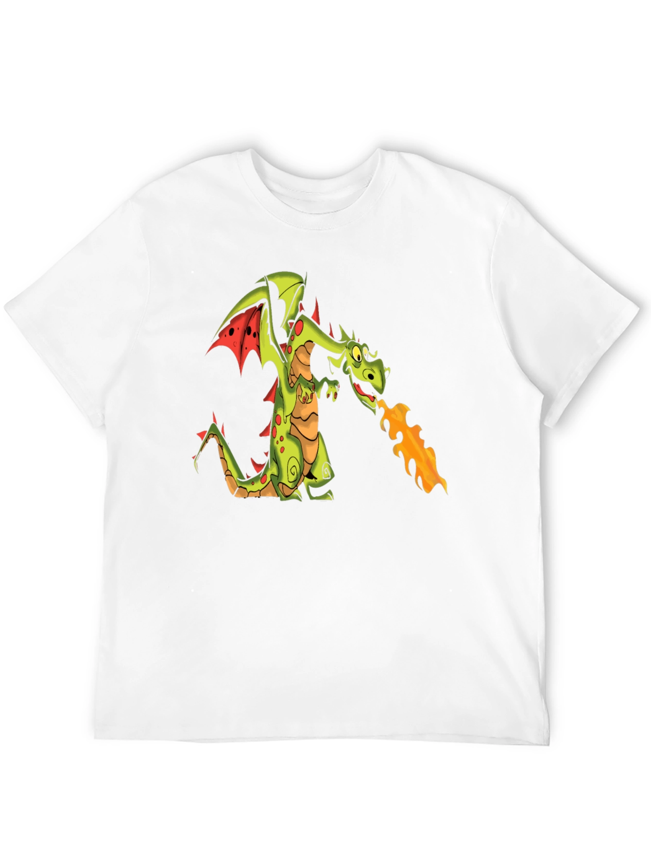 Black T-Shirt with Dragon Graphic