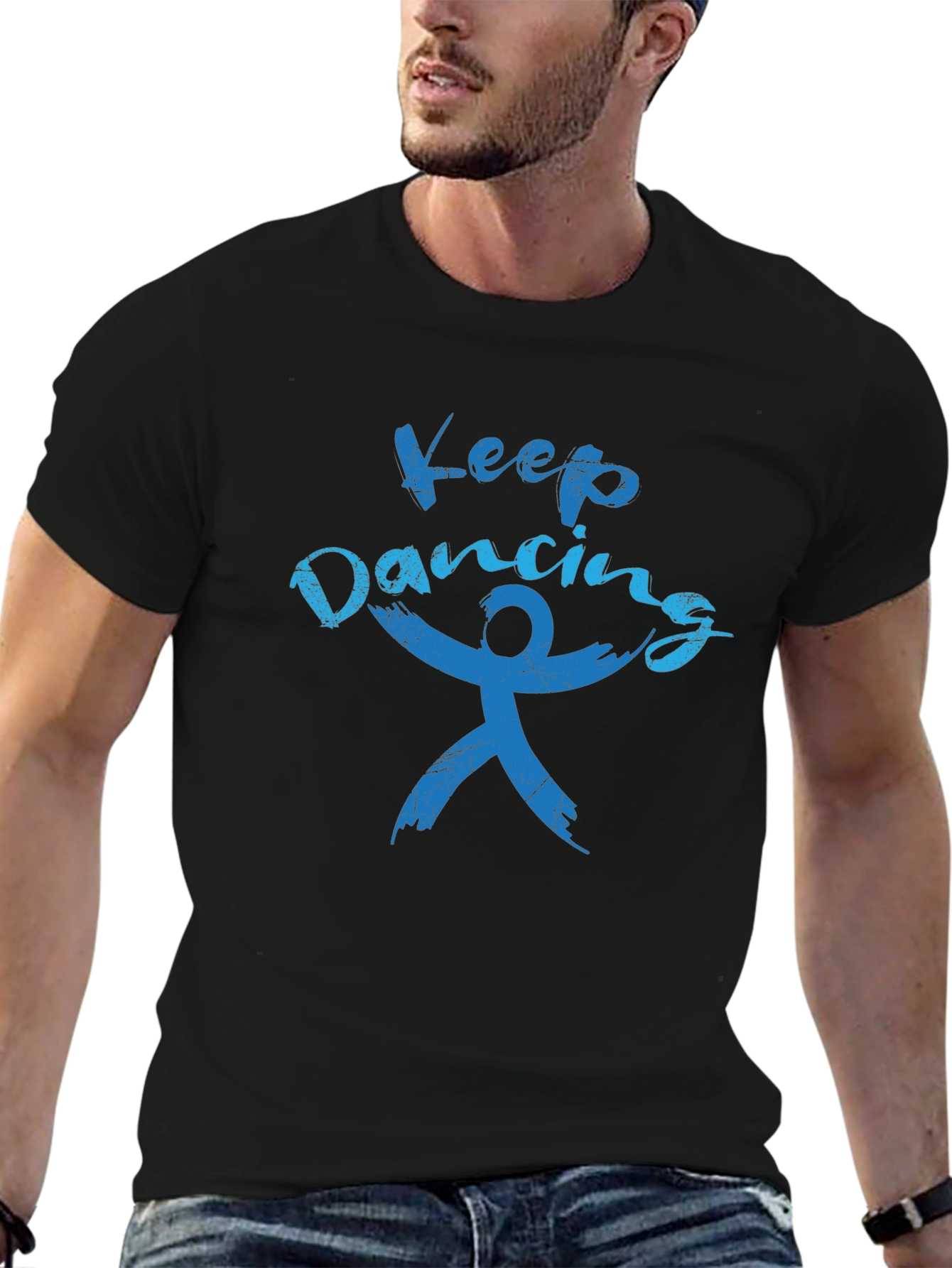 Keep Dancing Black T-Shirt Graphic Tee