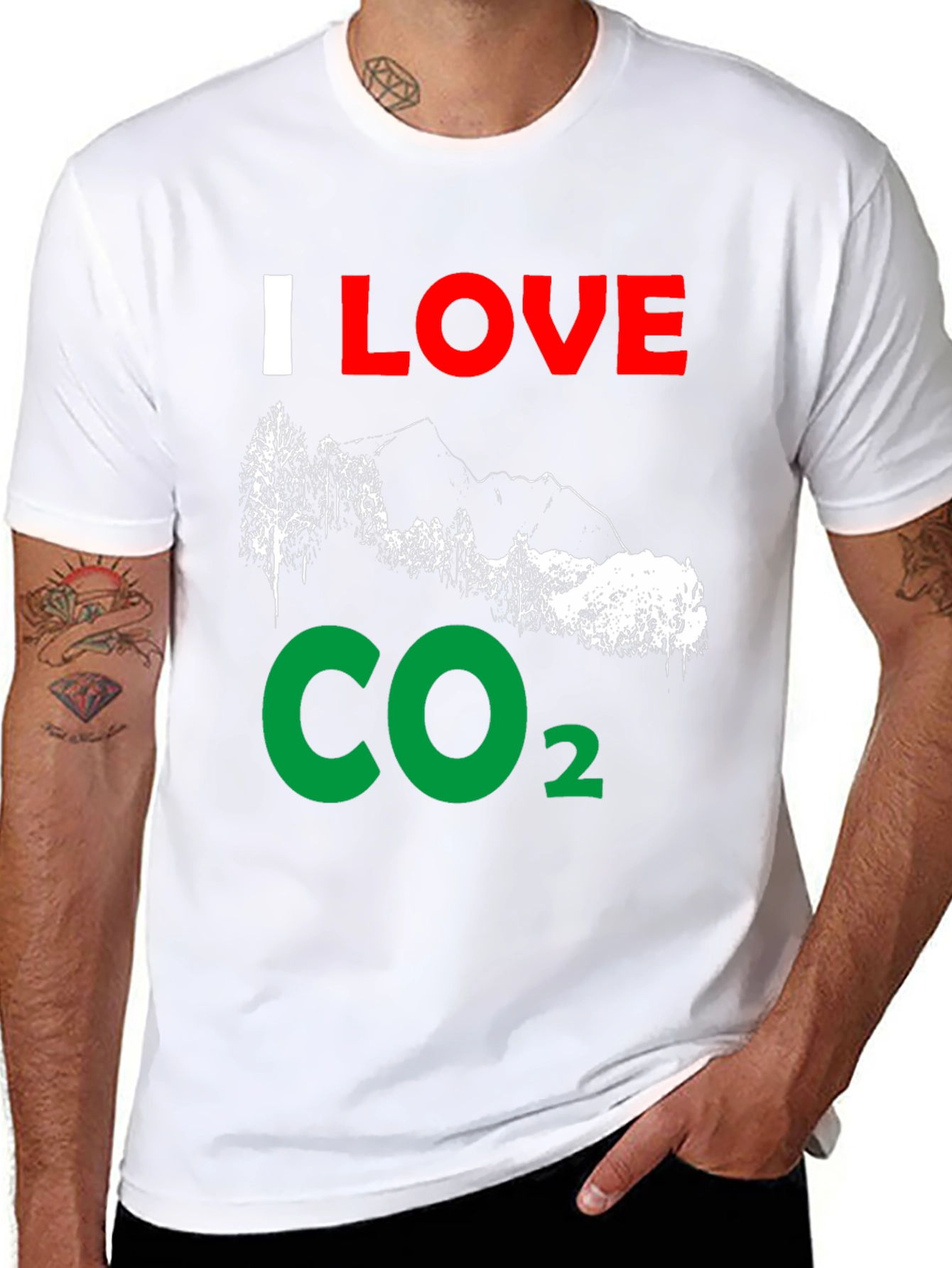 I LOVE CO2 T-Shirt Climate Change Tee