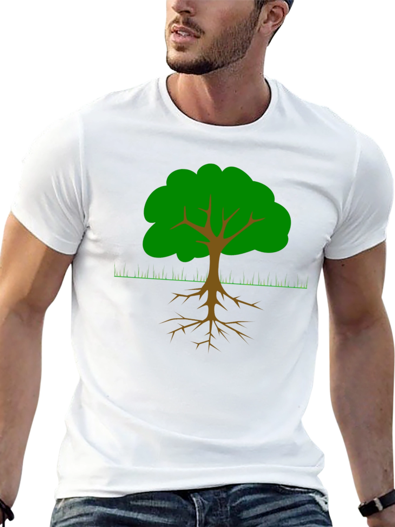 Rooted Tree Graphic Tee - Black