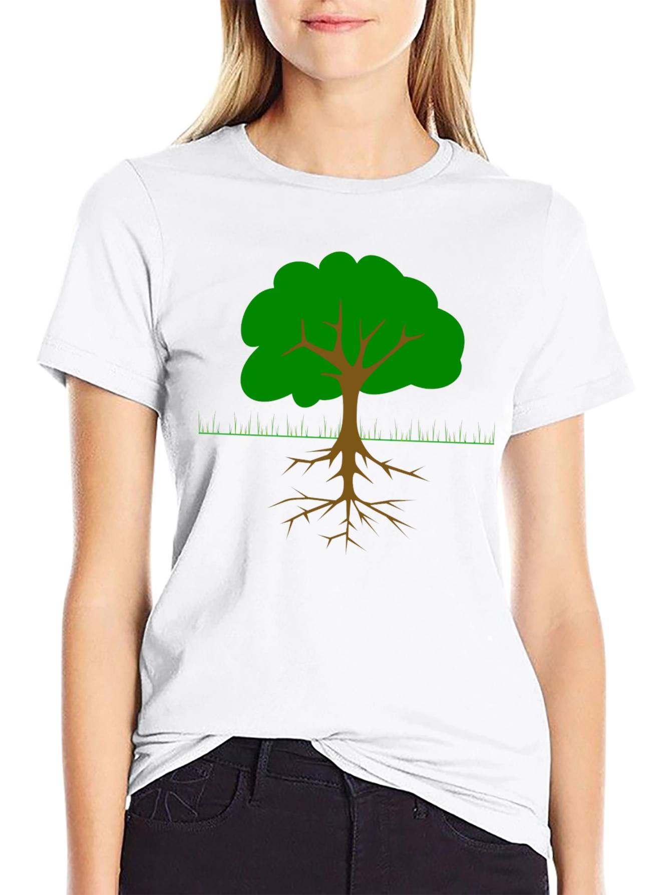 Rooted Tree Graphic Tee - Black