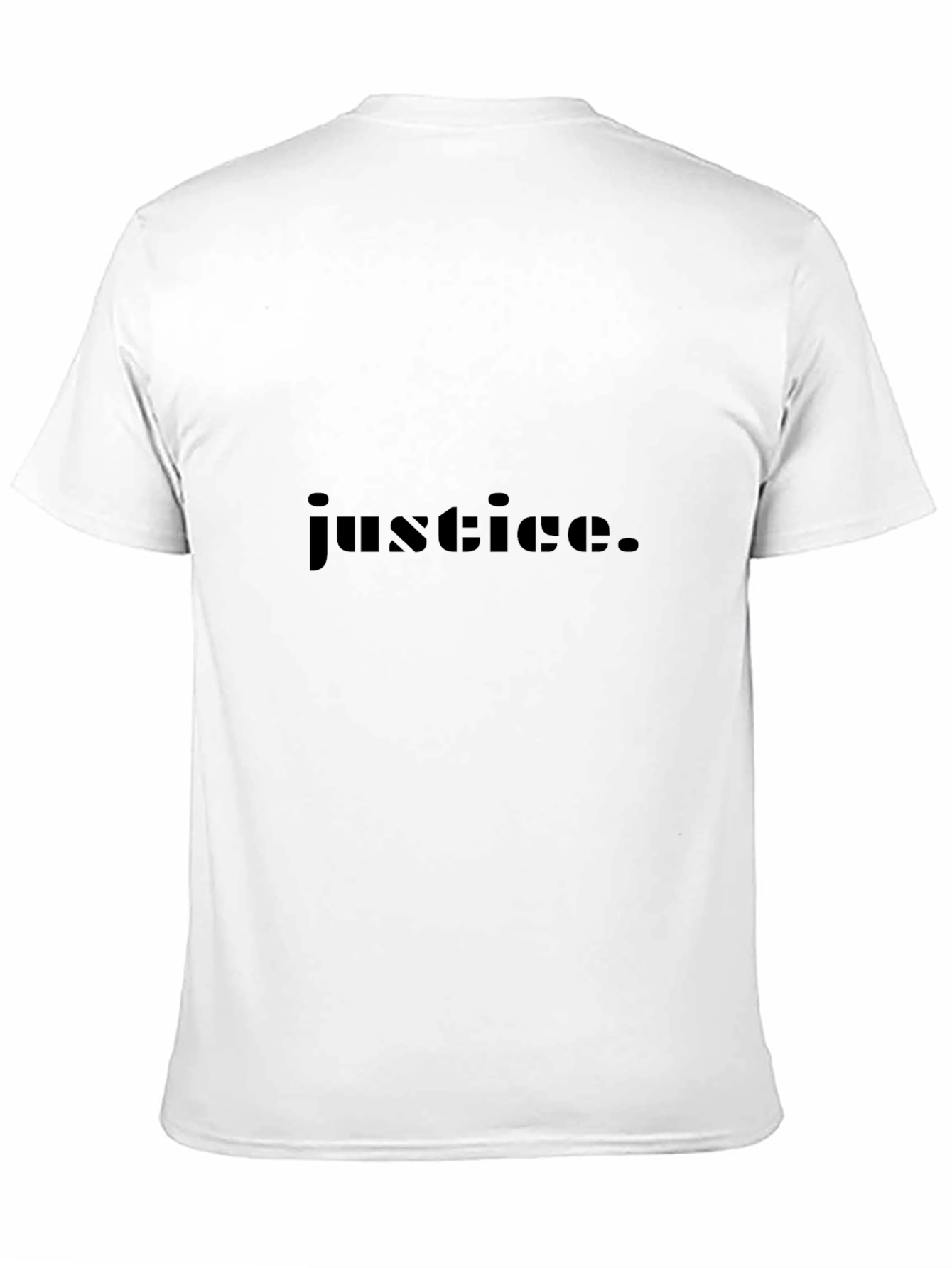 Justice T-Shirt - Black Minimalist Design