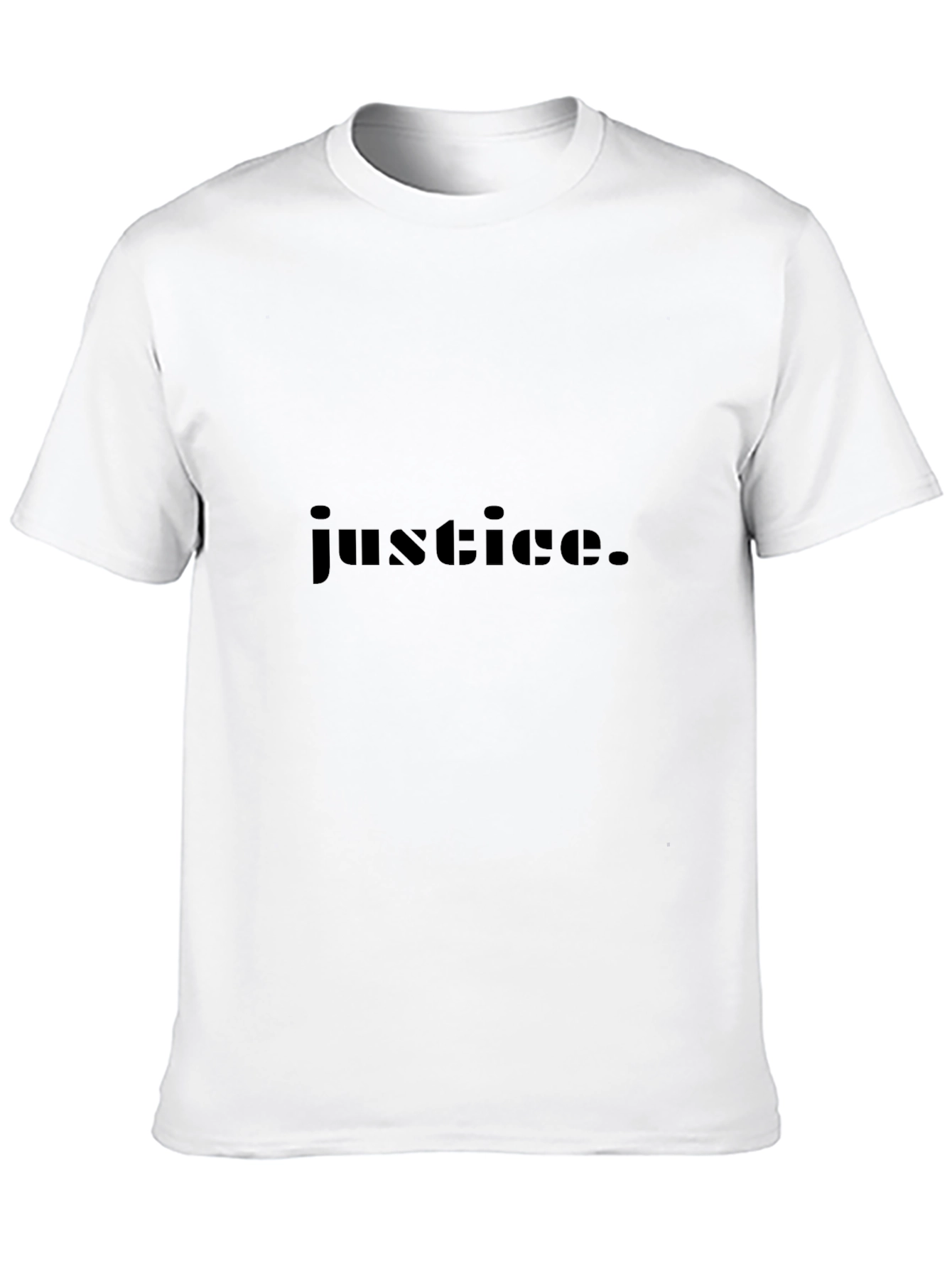 Justice T-Shirt - Black Minimalist Design