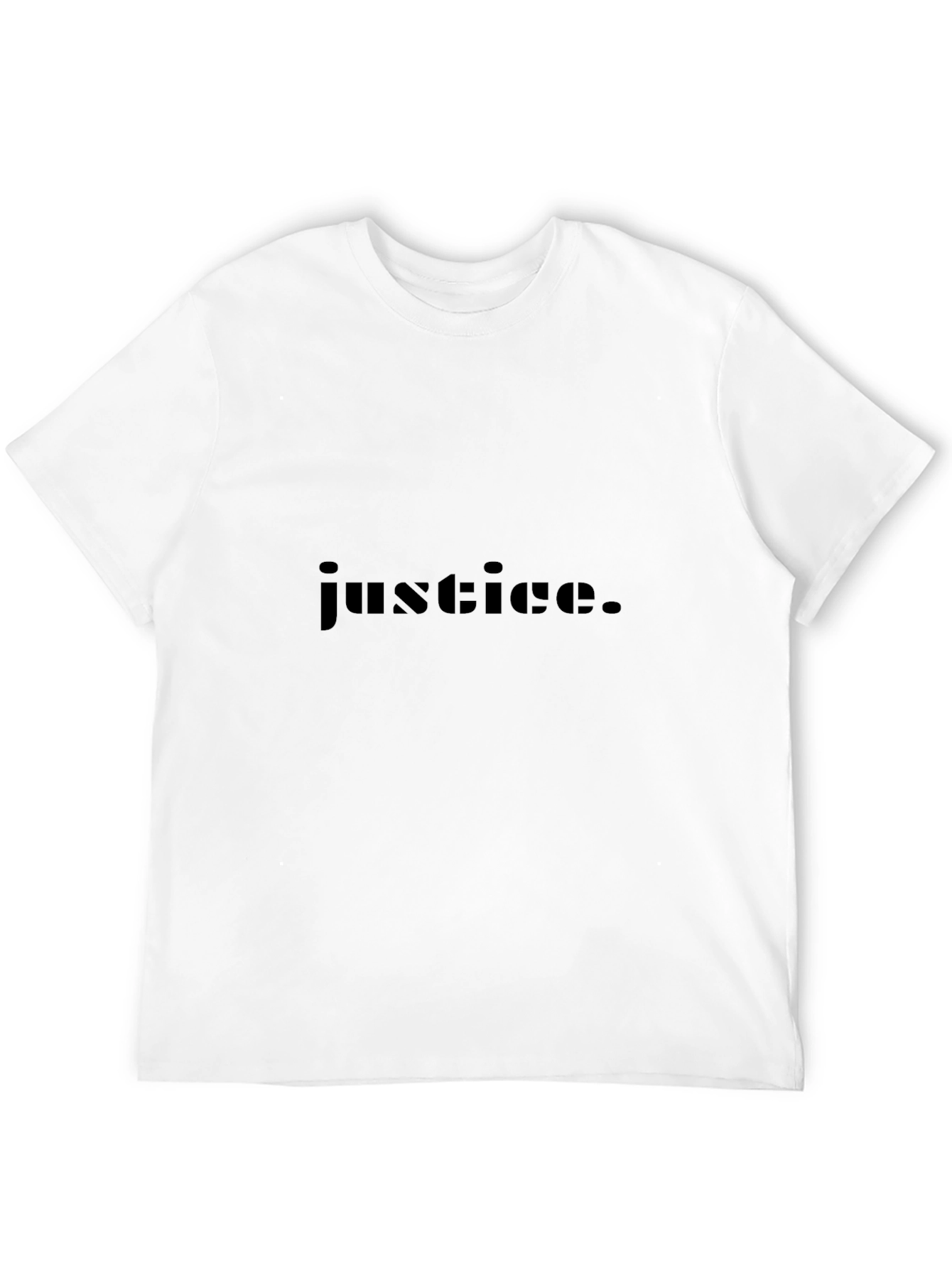 Justice T-Shirt - Black Minimalist Design