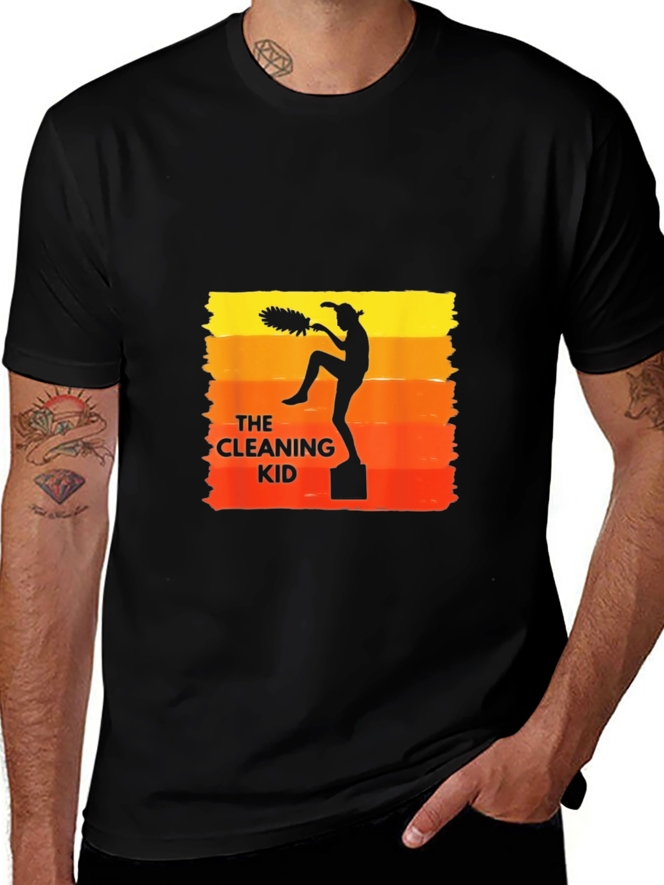 The Cleaning Kid Retro T-Shirt