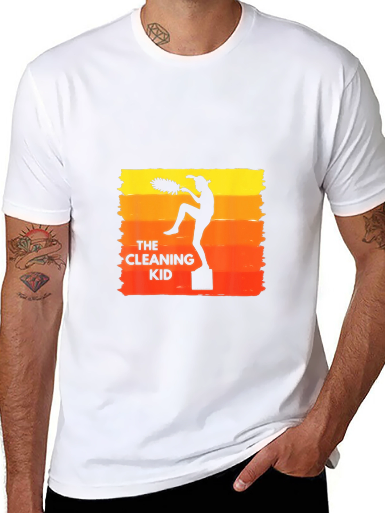 The Cleaning Kid Retro T-Shirt